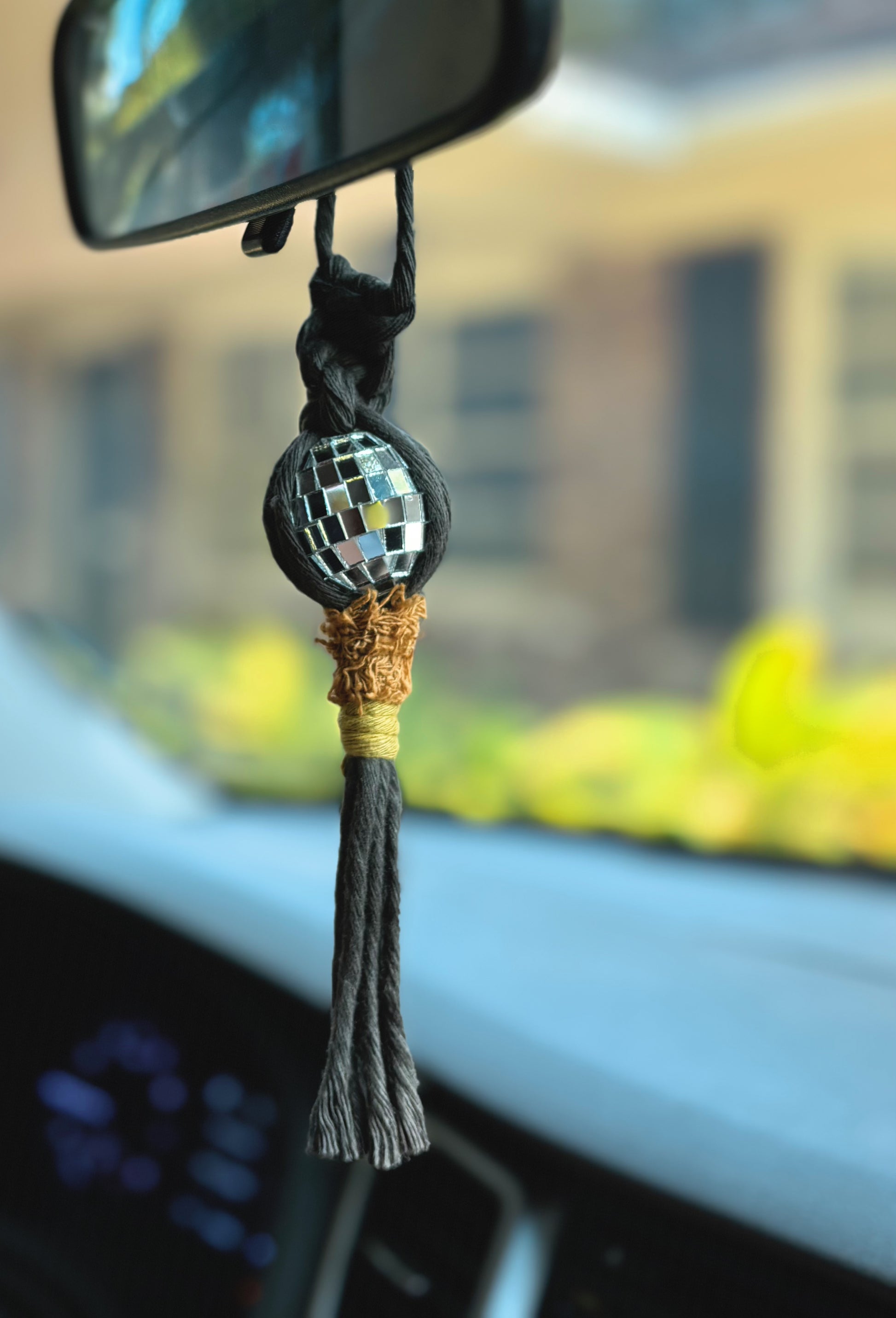 Modern Disco Ball Car Charm, Bag Charm