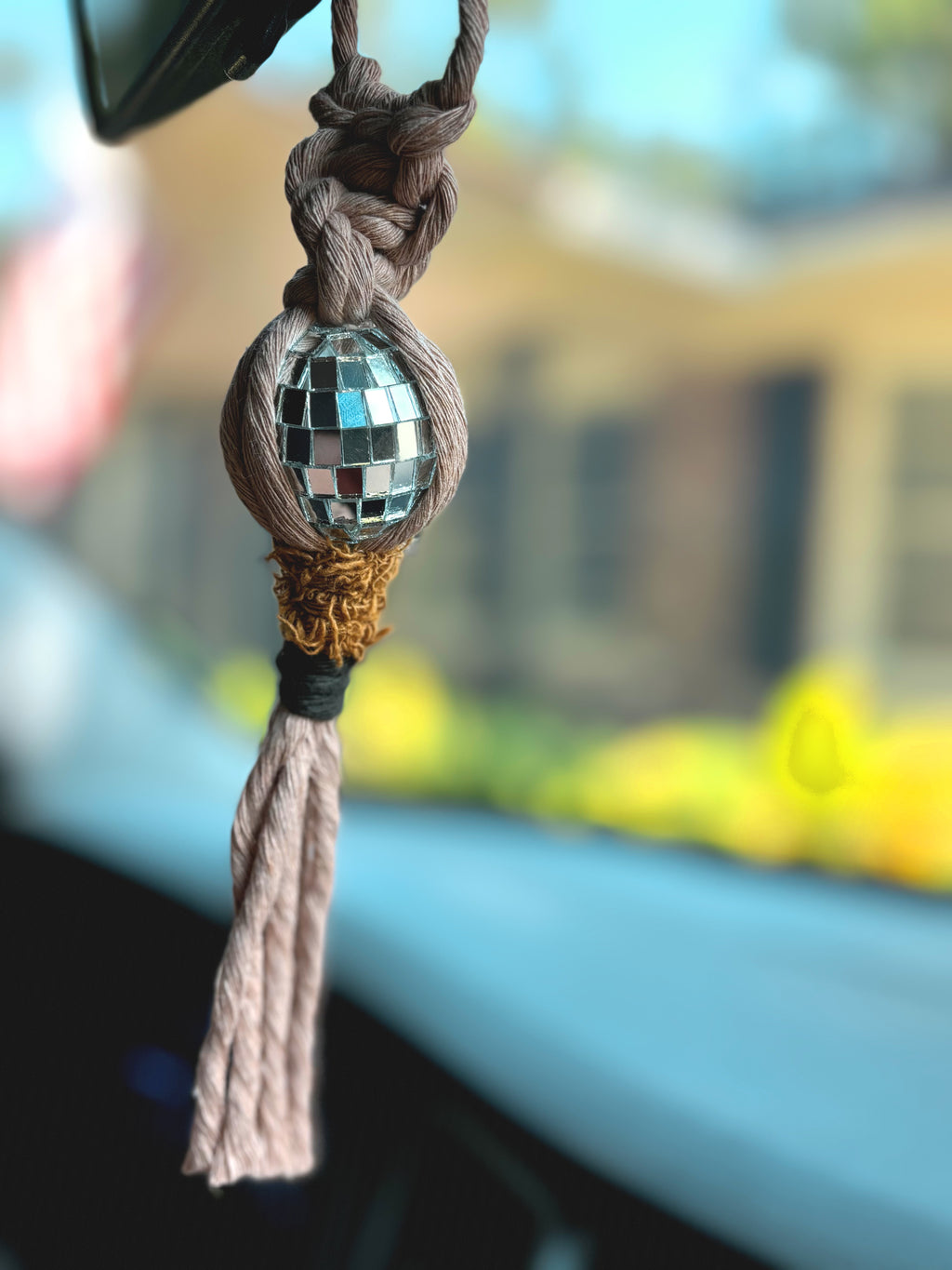 Modern Disco Ball Car Charm, Bag Charm