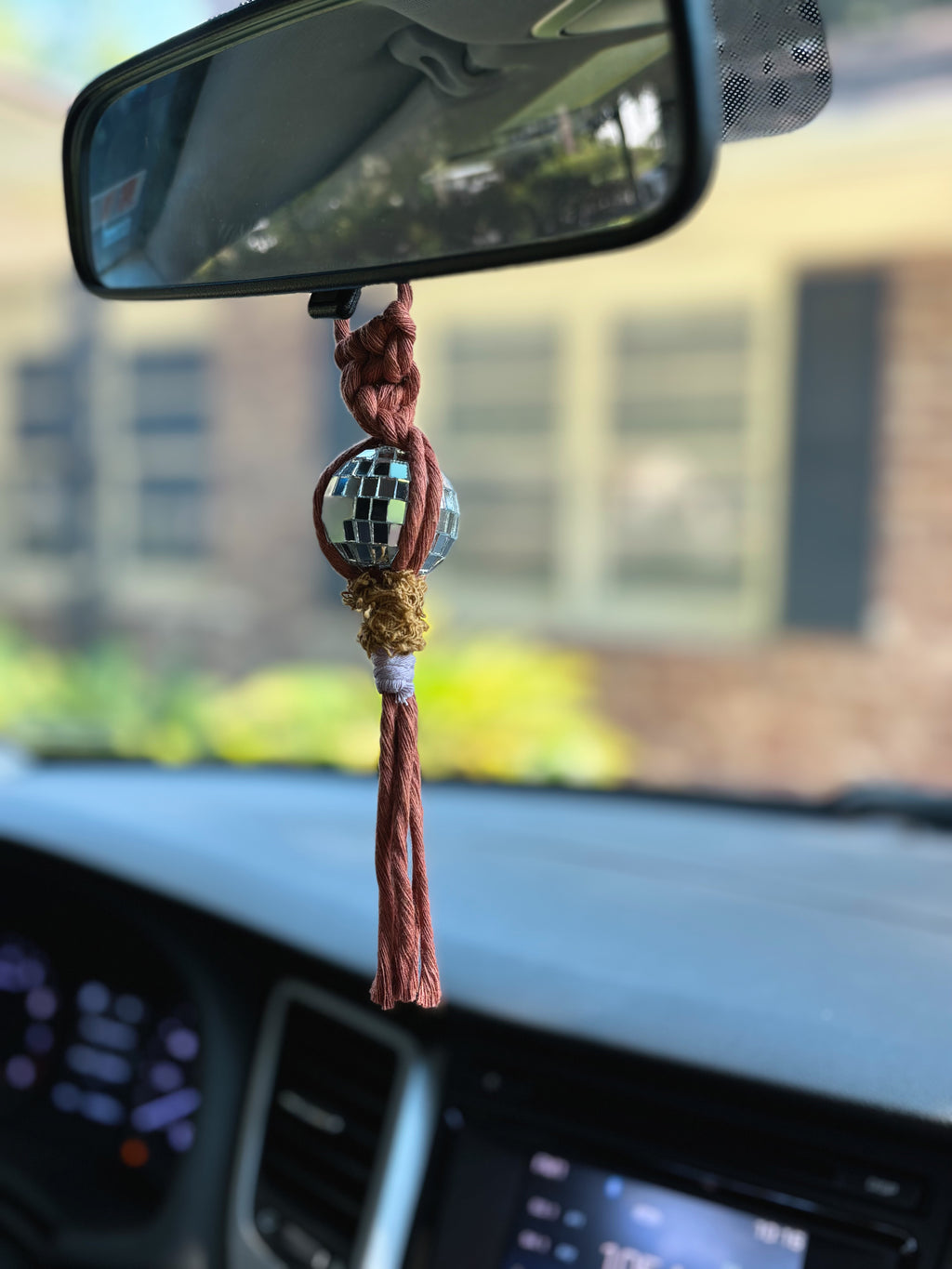 Modern Disco Ball Car Charm, Bag Charm