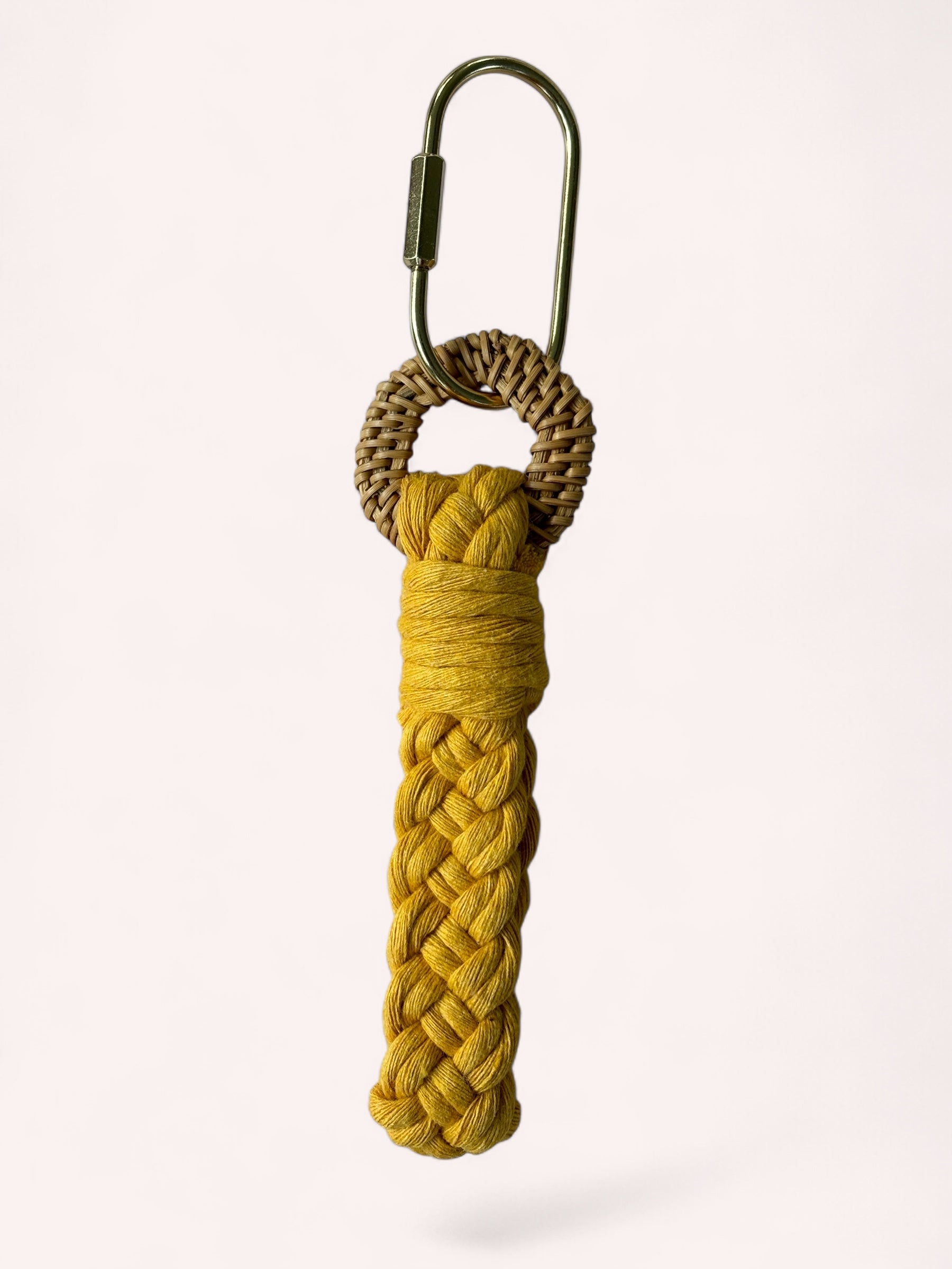 Modern Rattan Loop Keychain, Bag Charm