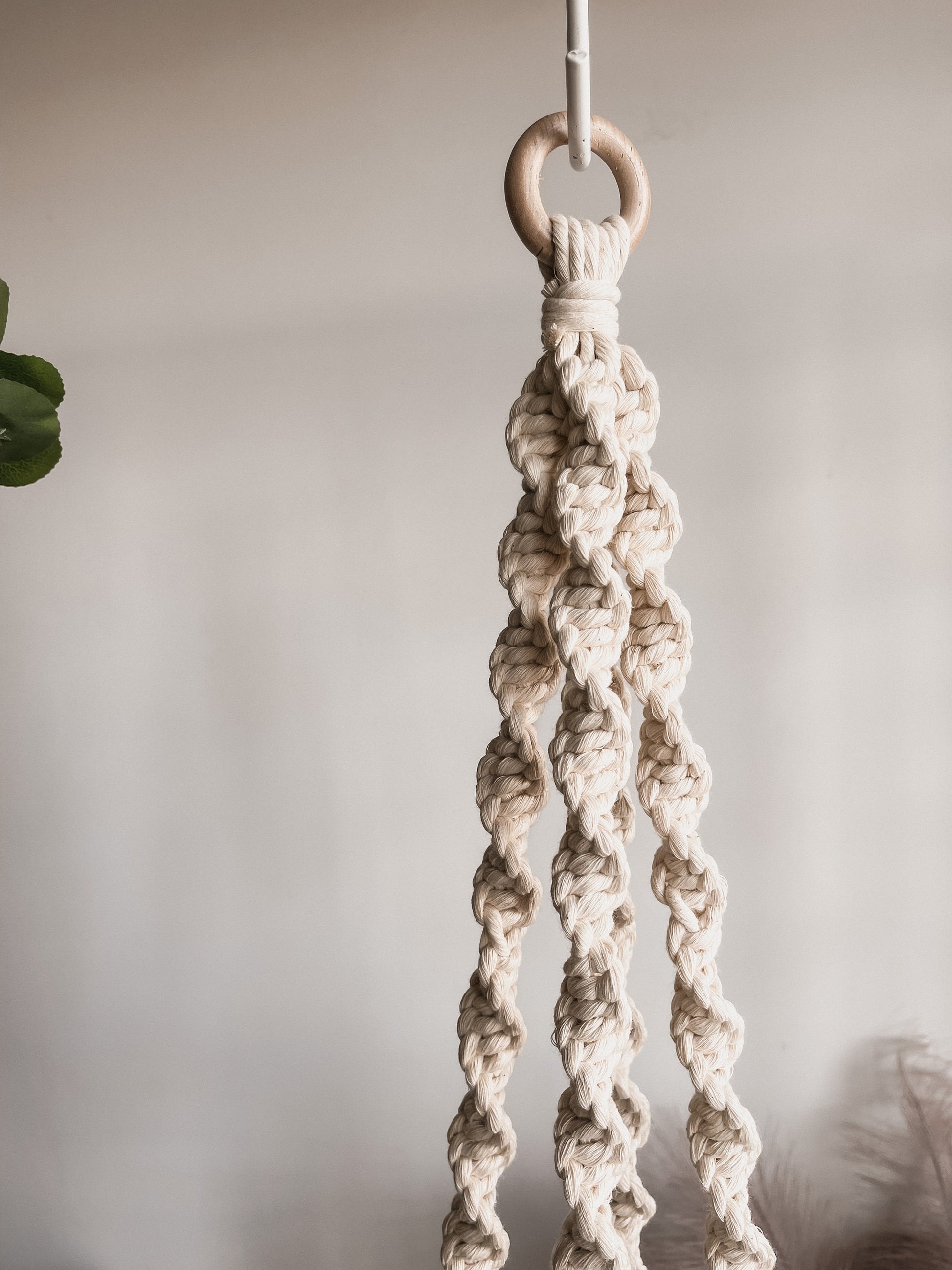 Classic Macrame Plant Hanger | Boho Home Decor | Mother's Day Gift Ideas | Plant Accessories | Gifts for Her | Dorm Decor