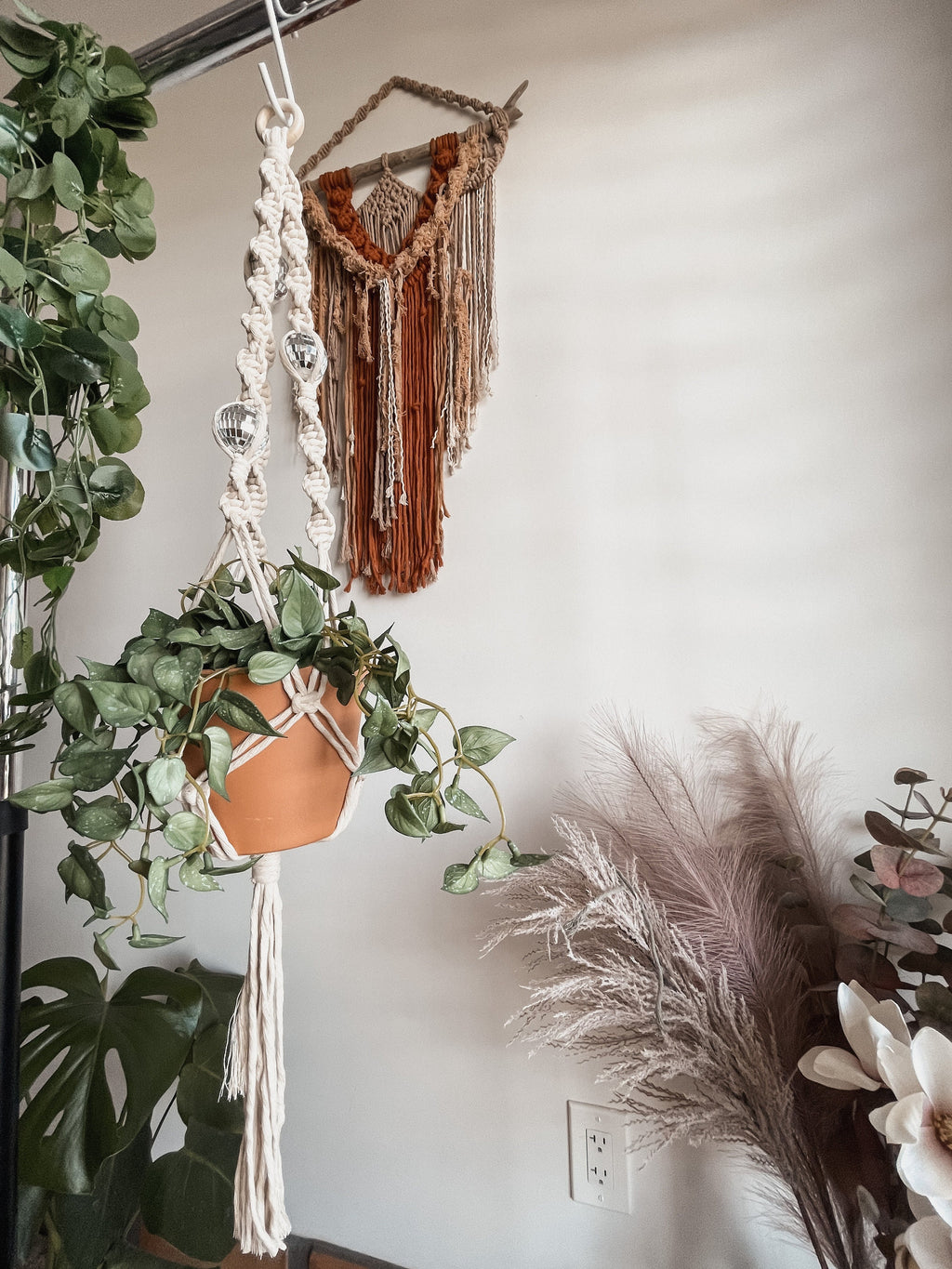 Miniature Disco Ball Planter | Disco Ball Decor | Hanging Disco Ball | Retro Home | Mirrorball | Gifts for Friends