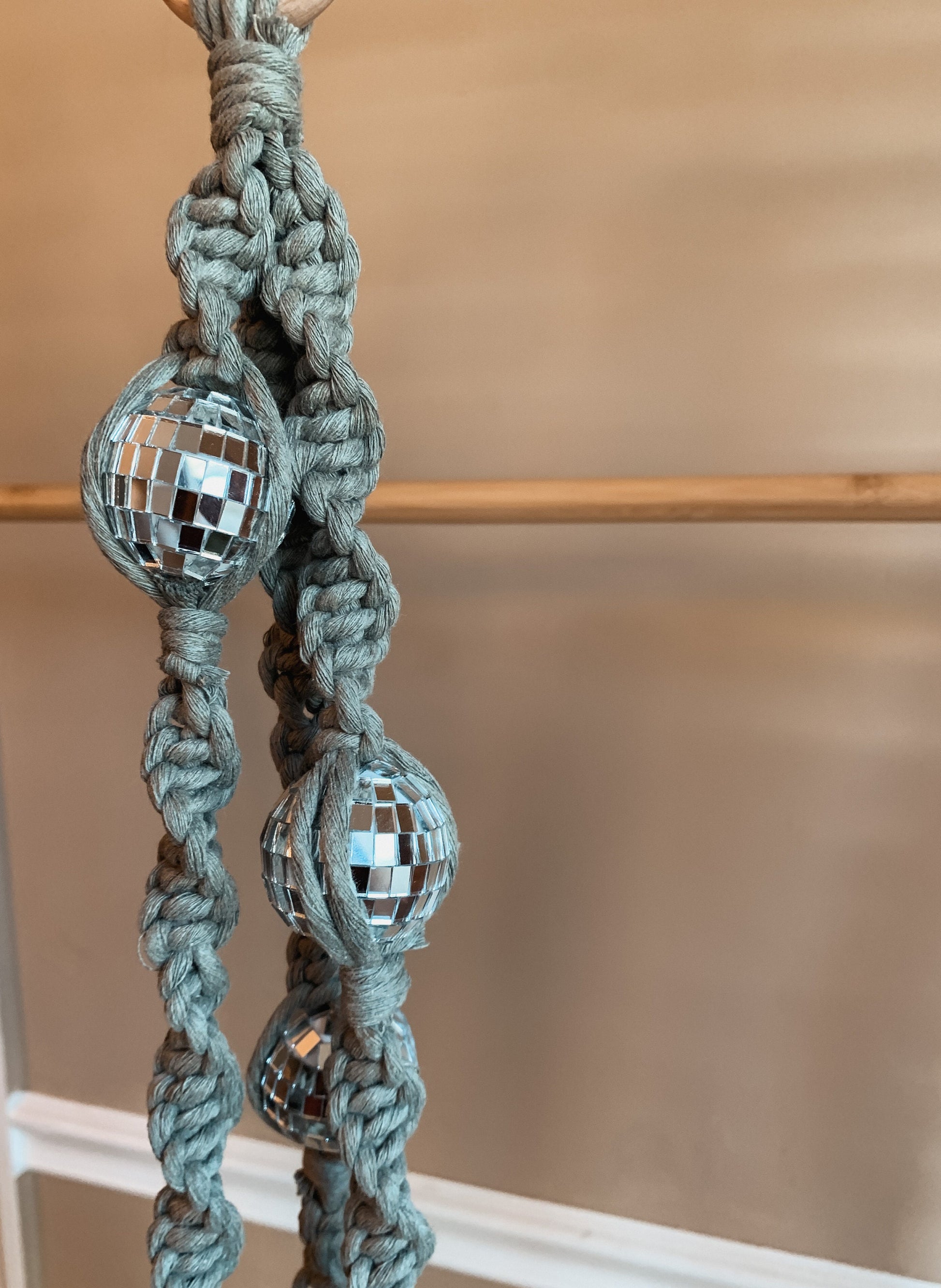Miniature Disco Ball Planter | Disco Ball Decor | Hanging Disco Ball | Retro Home | Mirrorball | Gifts for Friends