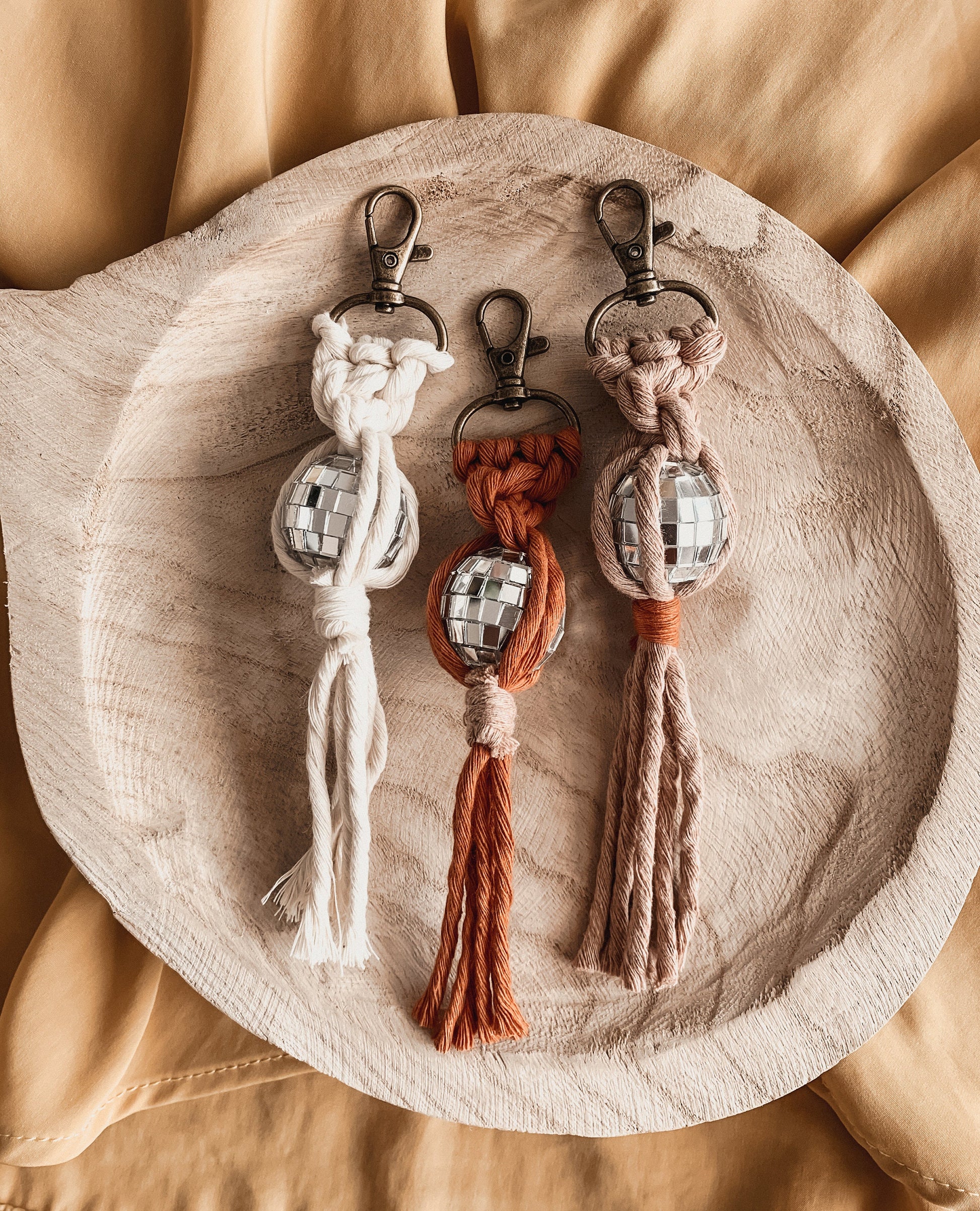 Retro Miniature Disco Ball Keychain | Gift Ideas for Her | Boho Accessories | Gifts for Friends