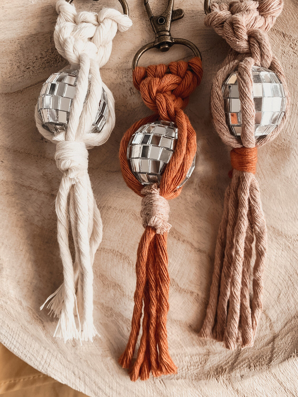 Retro Miniature Disco Ball Keychain | Gift Ideas for Her | Boho Accessories | Gifts for Friends