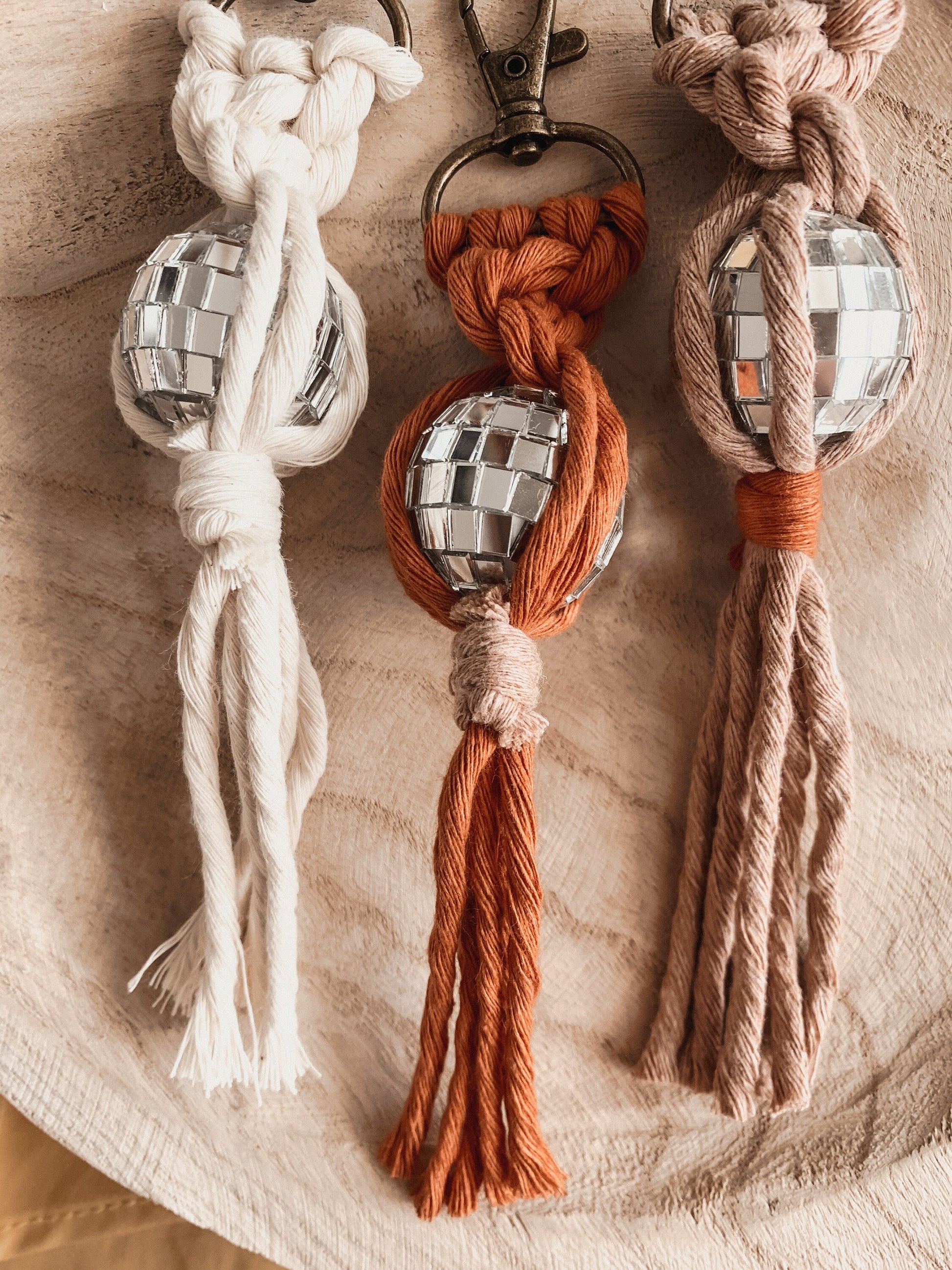 Retro Miniature Disco Ball Keychain | Gift Ideas for Her | Boho Accessories | Gifts for Friends