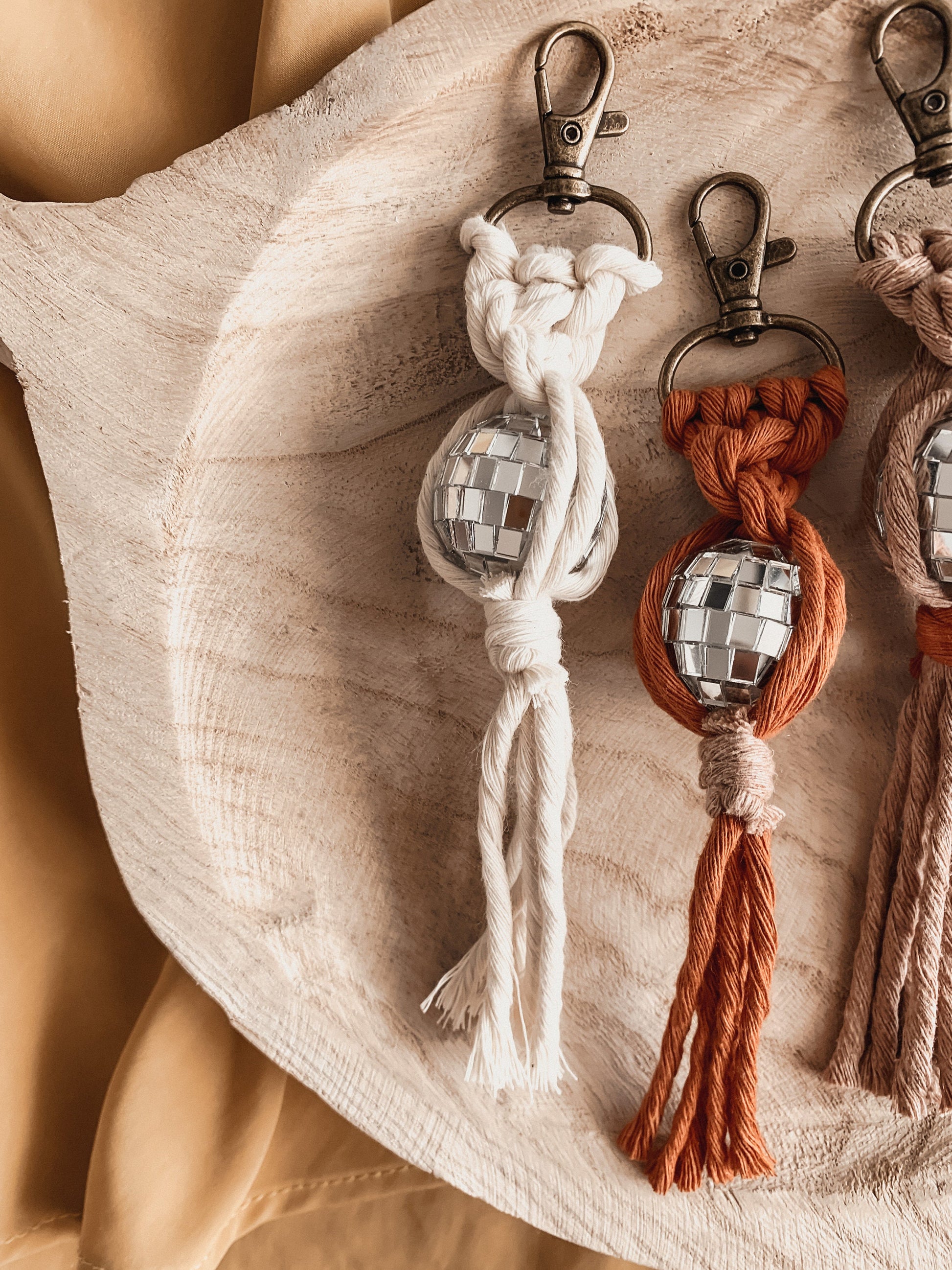 Retro Miniature Disco Ball Keychain | Gift Ideas for Her | Boho Accessories | Gifts for Friends