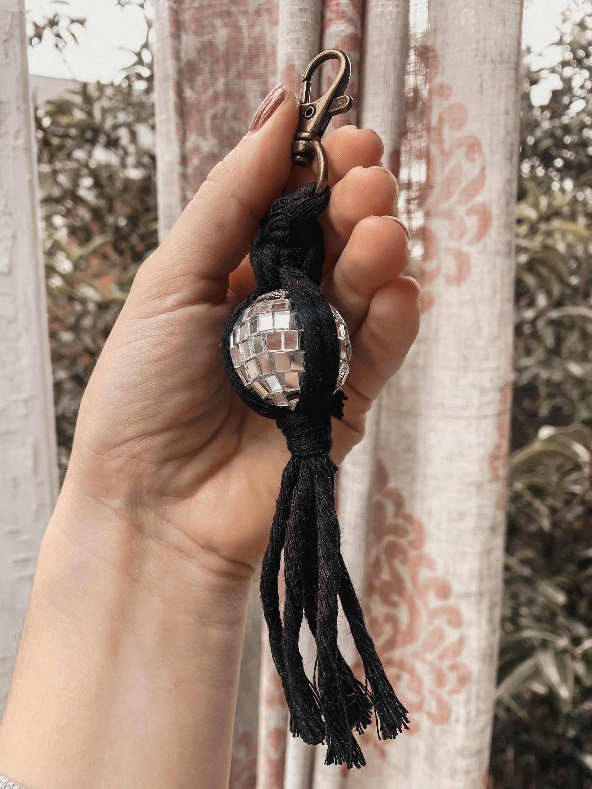 Retro Miniature Disco Ball Keychain | Gift Ideas for Her | Boho Accessories | Gifts for Friends