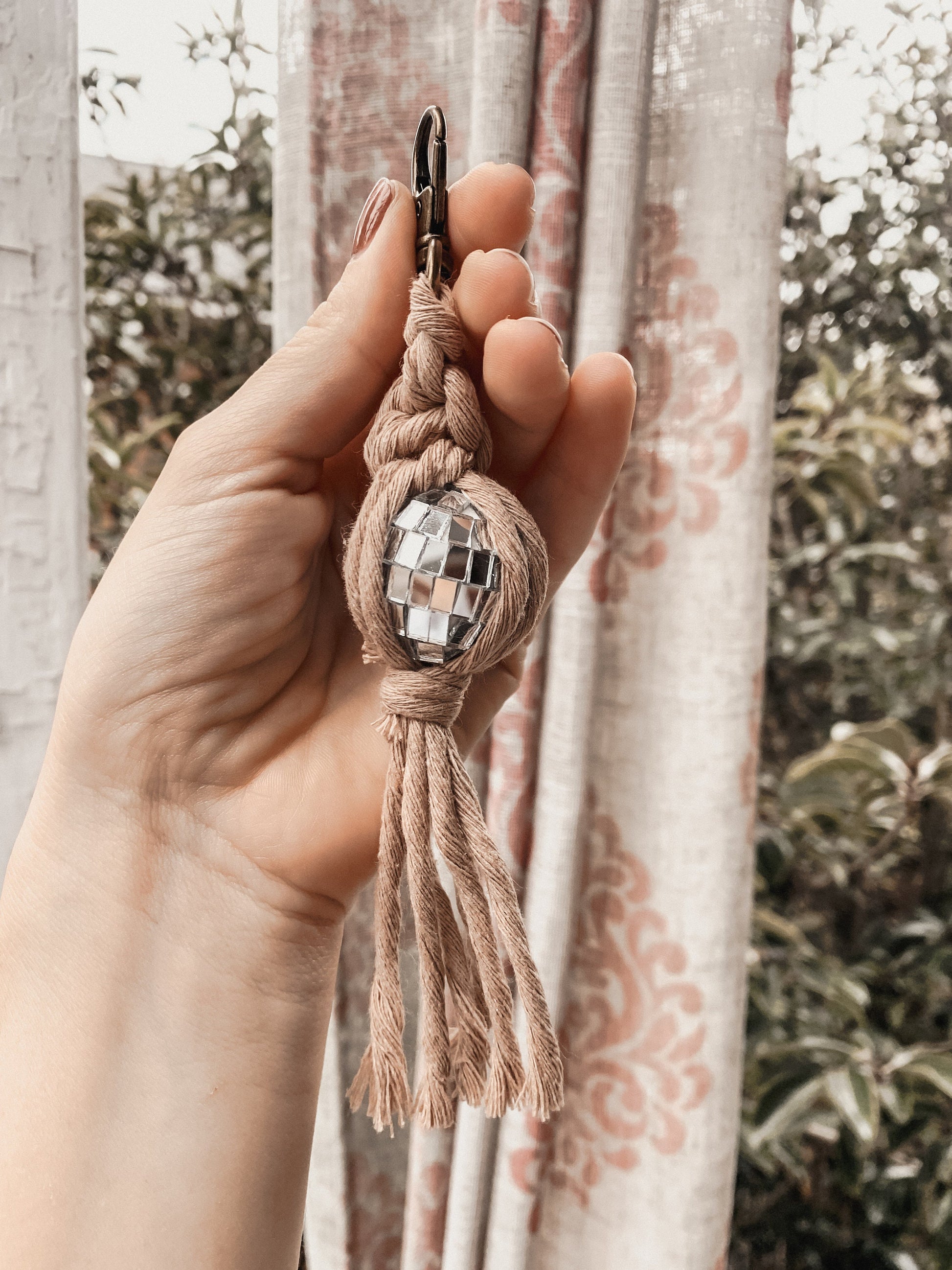 Retro Miniature Disco Ball Keychain | Gift Ideas for Her | Boho Accessories | Gifts for Friends