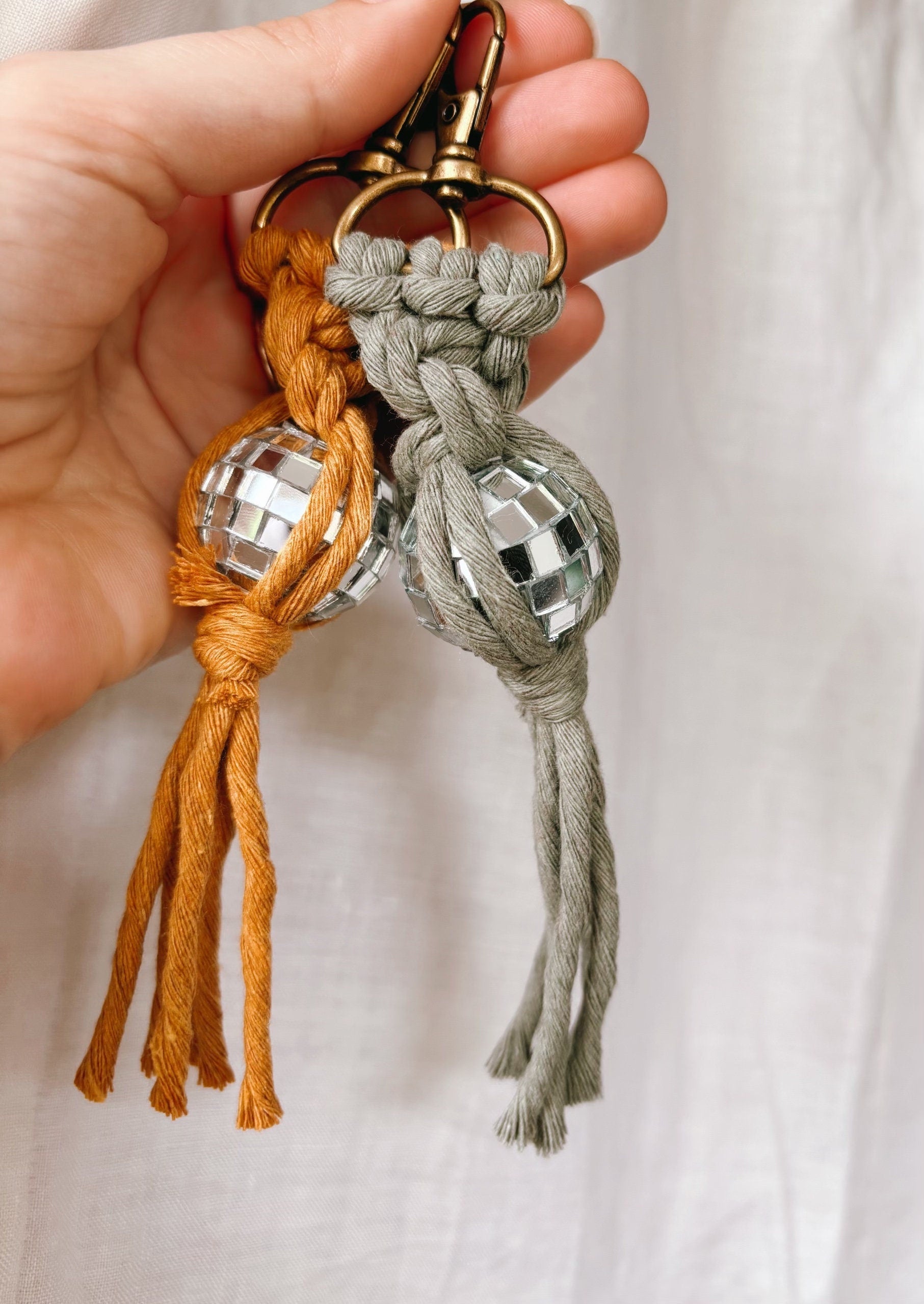 Miniature Disco Ball Keychain | Retro Gift Ideas for Her | Boho Accessories | Gifts for Friends