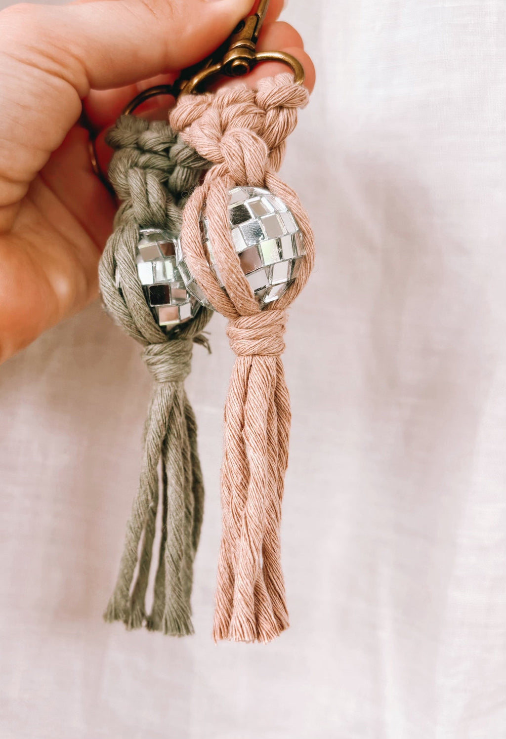 Miniature Disco Ball Keychain | Retro Gift Ideas for Her | Boho Accessories | Gifts for Friends