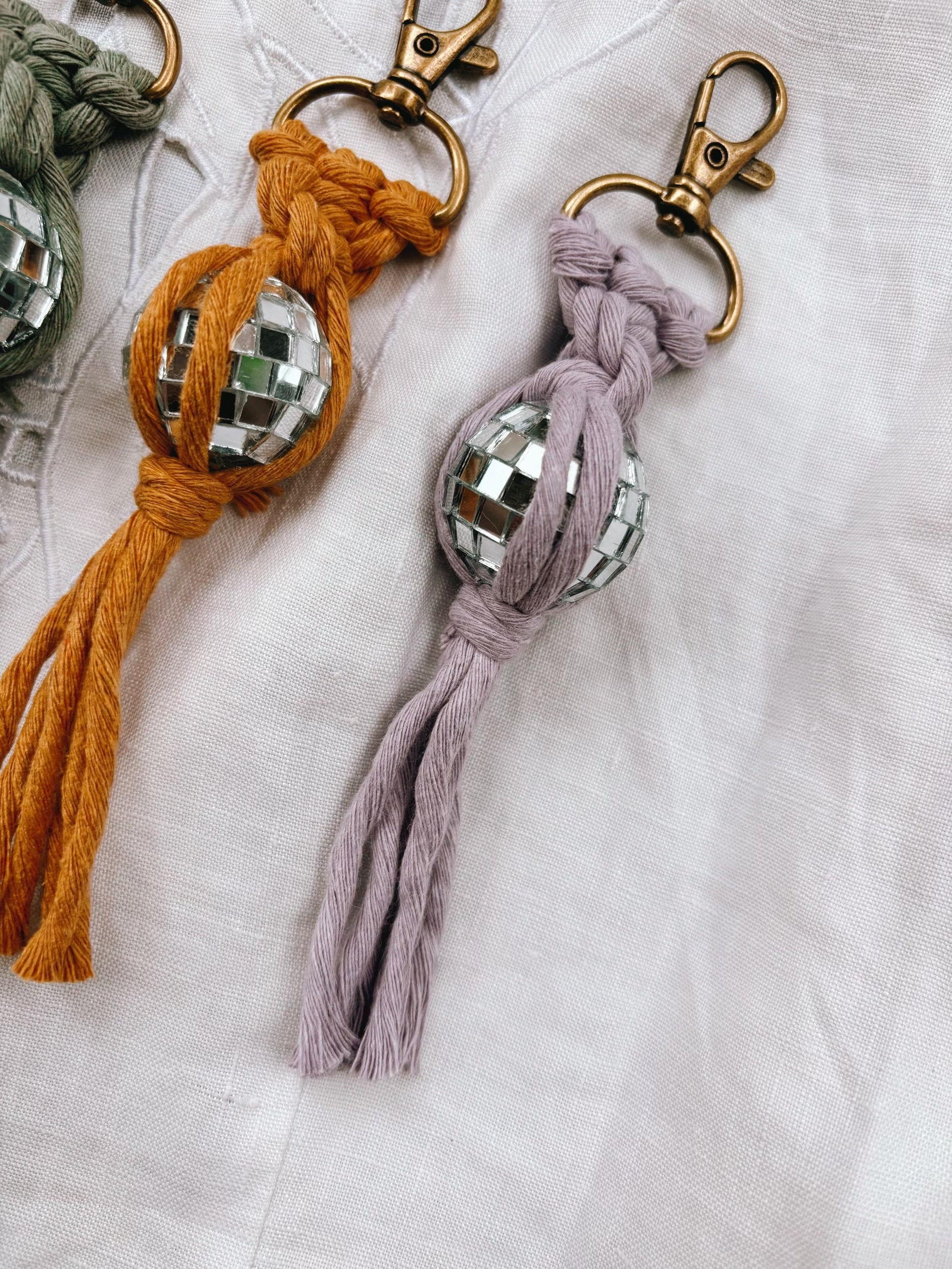 Miniature Disco Ball Keychain | Retro Gift Ideas for Her | Boho Accessories | Gifts for Friends