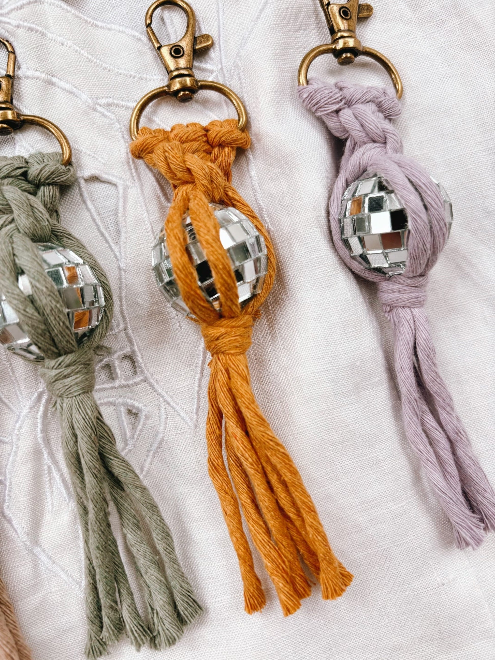 Miniature Disco Ball Keychain | Retro Gift Ideas for Her | Boho Accessories | Gifts for Friends