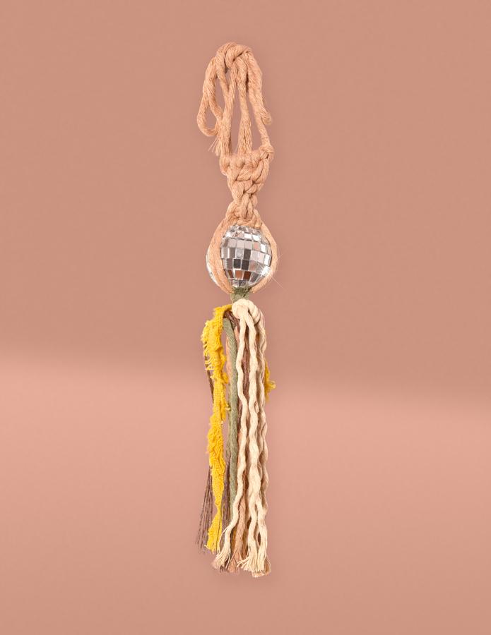 Miniature Disco Ball Car Charm | Car Accessories | Retro Car Charms | Rearview Mirror Decor