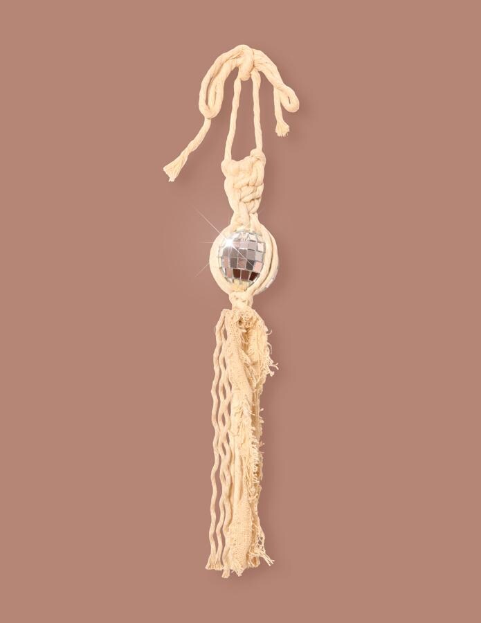 Miniature Disco Ball Car Charm | Car Accessories | Retro Car Charms | Rearview Mirror Decor