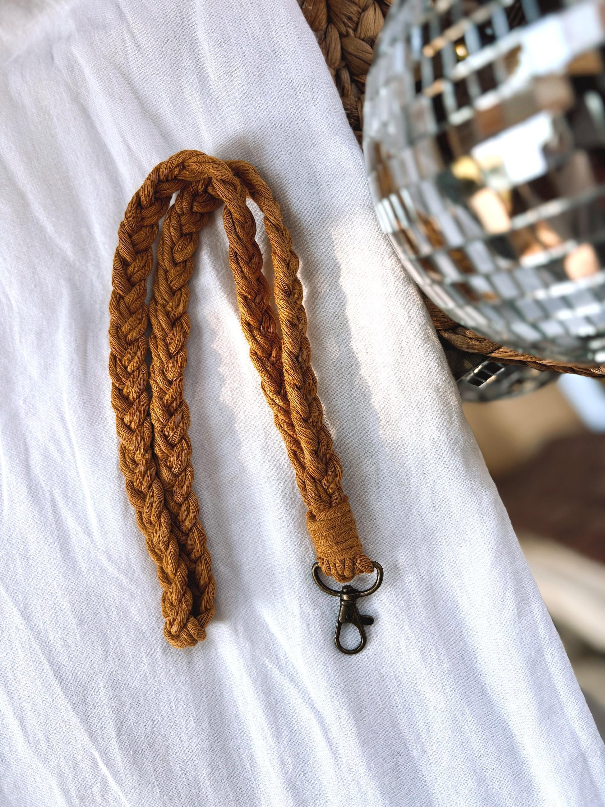 Boho Macrame Lanyard | Handmade ID Badge Holder | Work Lanyard | Teacher Appreciation Gift