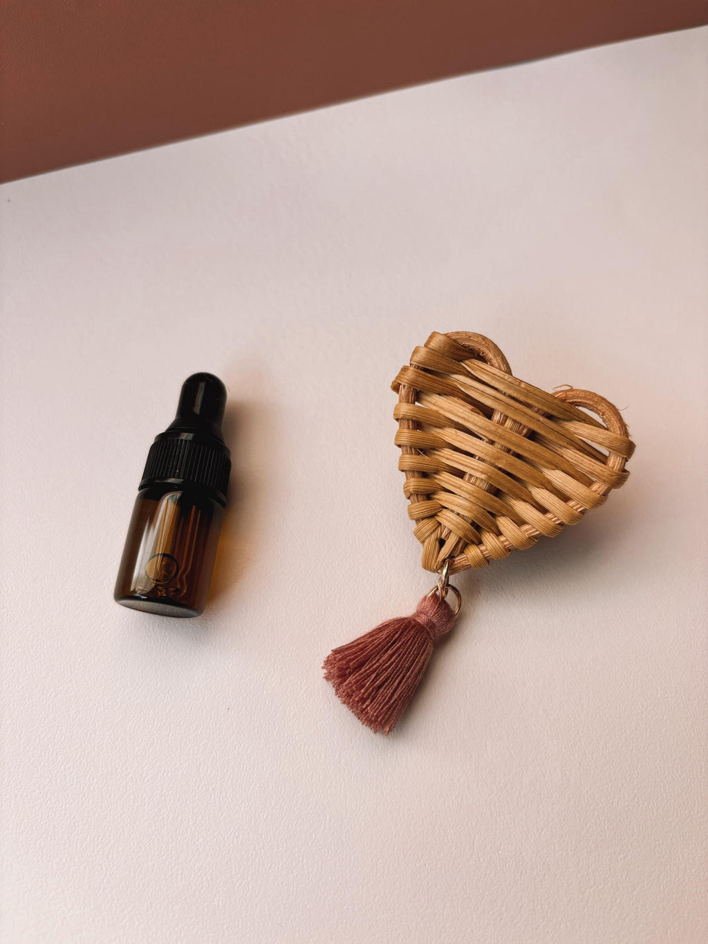 Rattan Heart Car Vent Clip | Boho Essential Oil Diffuser | Rearview Mirror Car Accessories | Valentines Day Gifts | Scents
