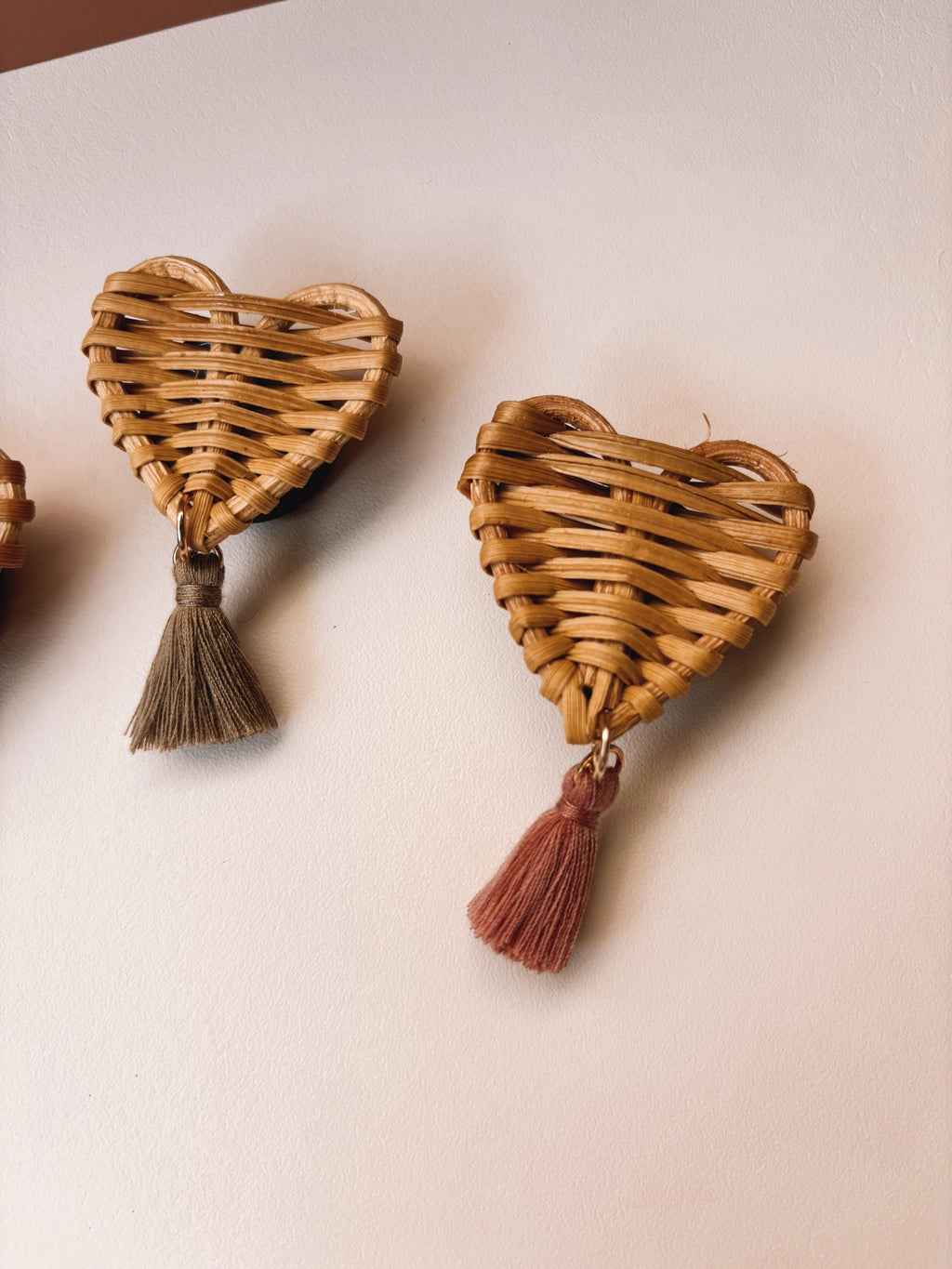 Rattan Heart Car Vent Clip | Boho Essential Oil Diffuser | Rearview Mirror Car Accessories | Valentines Day Gifts | Scents