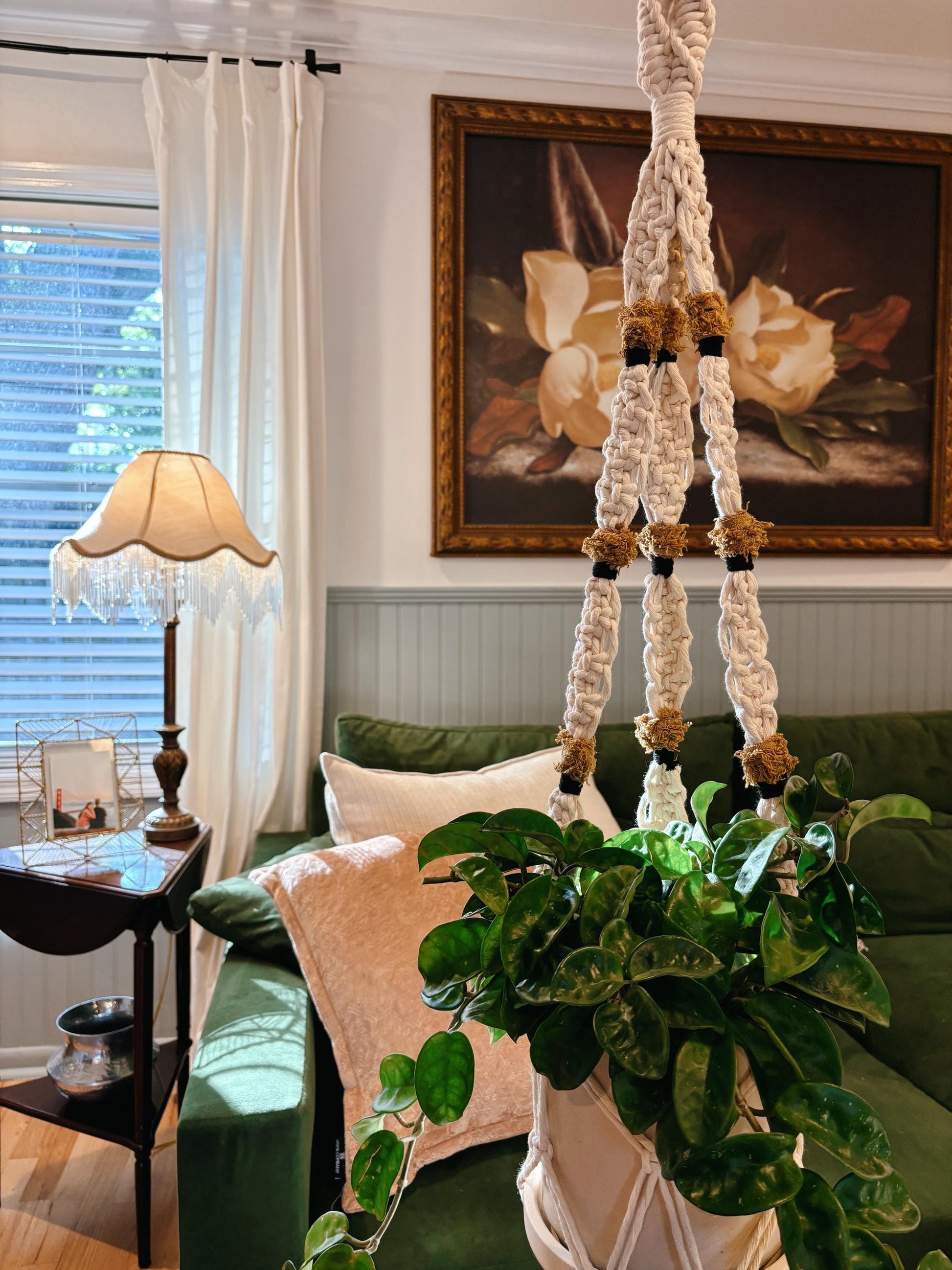 Modern Statement Plant Hanger | Modern Vintage Style Home Decor | Planter