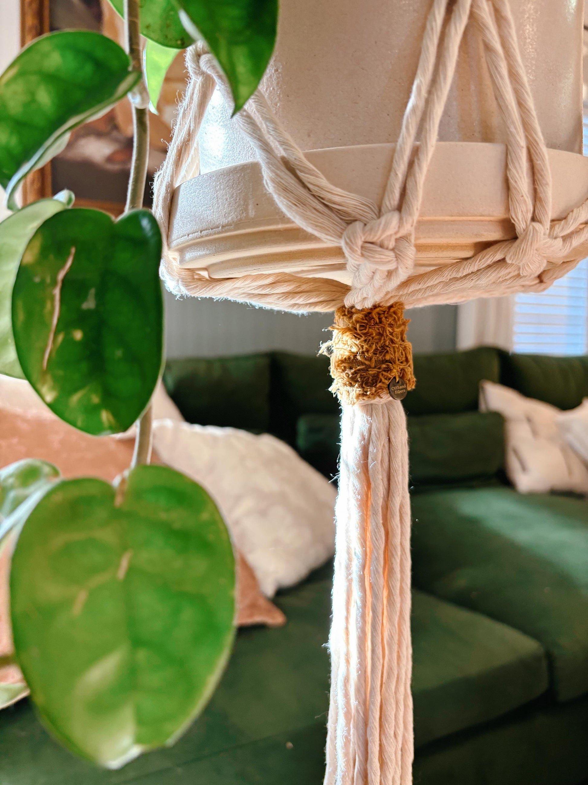 Texture Pop Plant Hanger | Modern Vintage Style Home Decor | Planter