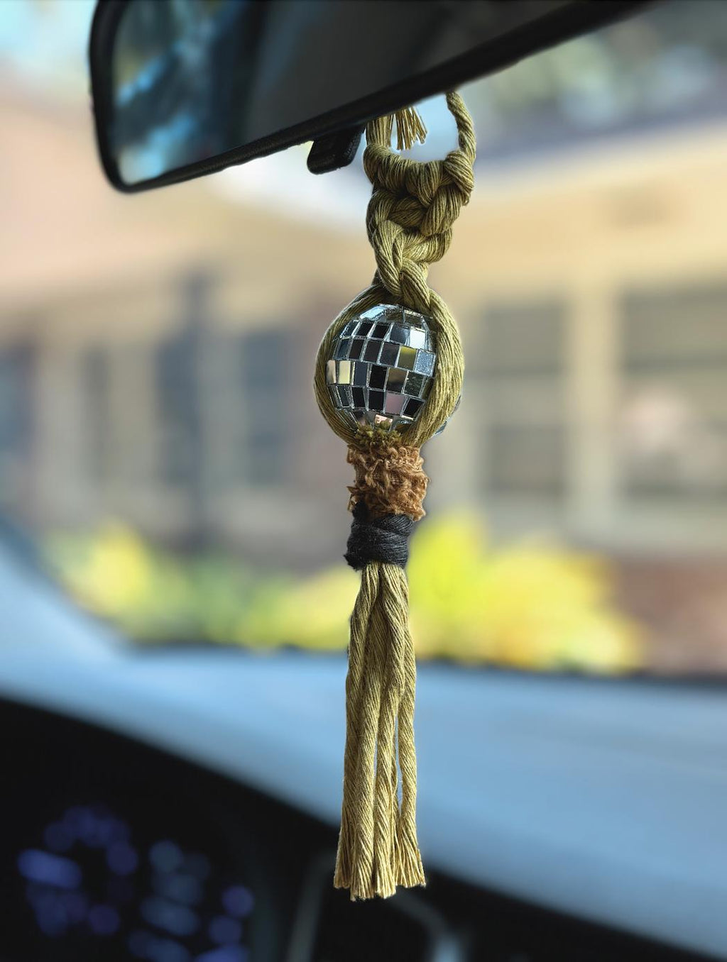 Modern Disco Ball Car Charm, Bag Charm | Rearview Mirror Accessories | Cute Gift Ideas for Friends