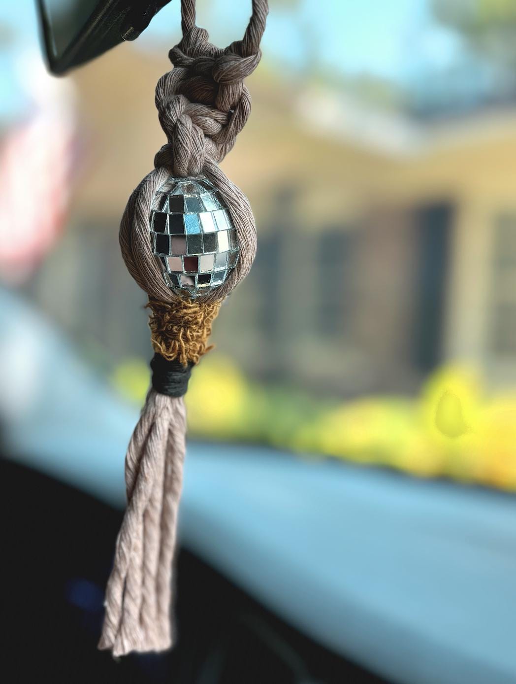 Modern Disco Ball Car Charm, Bag Charm | Rearview Mirror Accessories | Cute Gift Ideas for Friends
