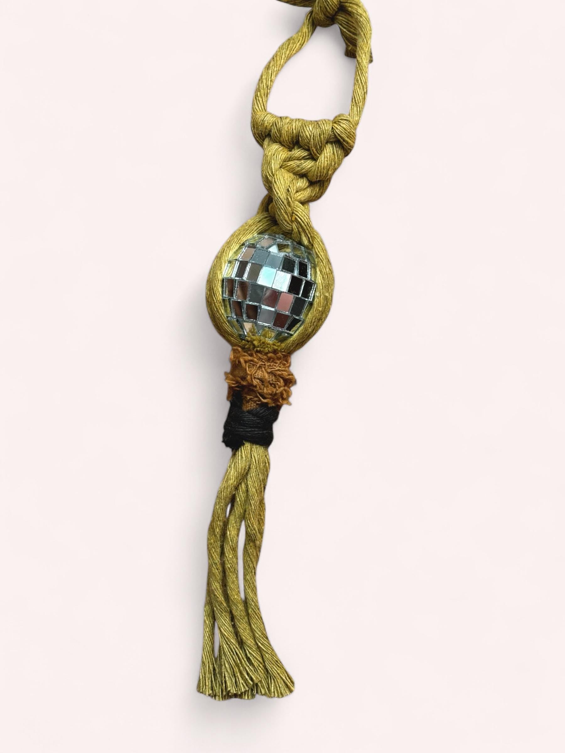 Modern Disco Ball Car Charm, Bag Charm | Rearview Mirror Accessories | Cute Gift Ideas for Friends