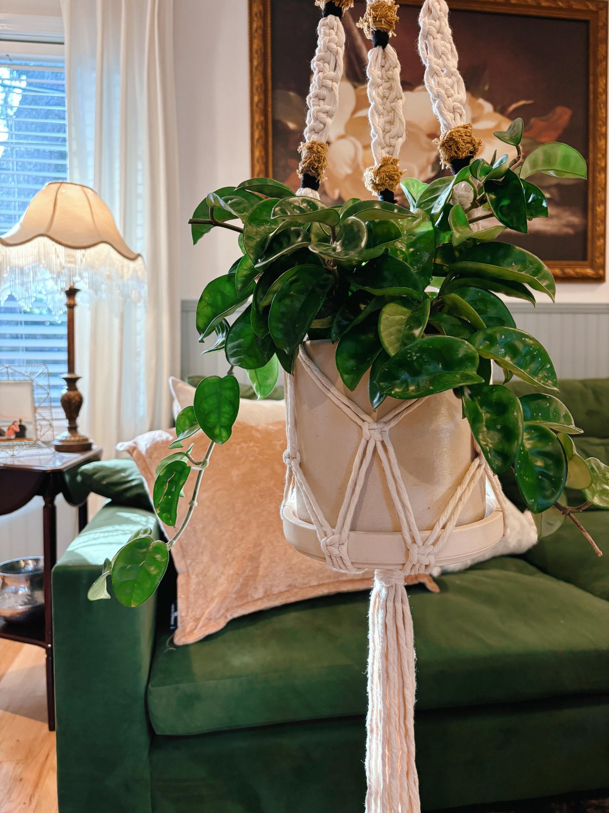 Modern Statement Plant Hanger | Modern Vintage Style Home Decor | Planter