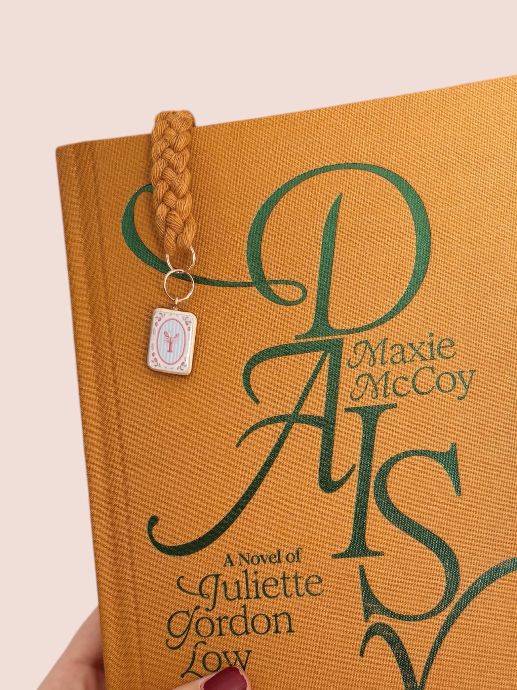 Lobster Charm Bookmark - Coastal Book Accessories for Readers