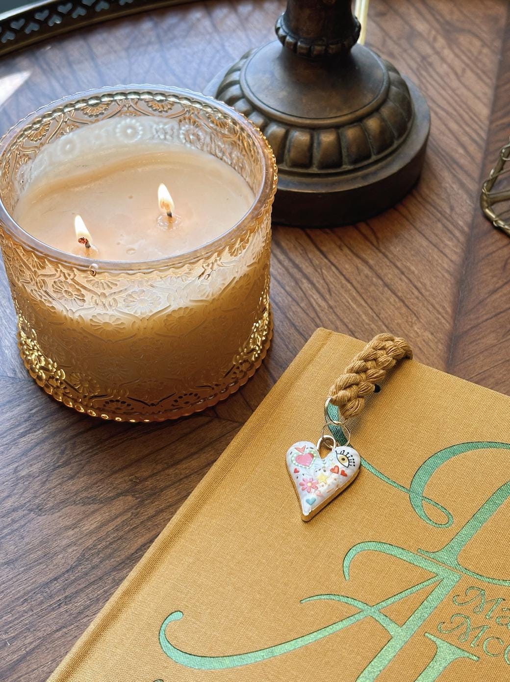 Happy Heart Charm Bookmark - Bookish Accessories for Readers