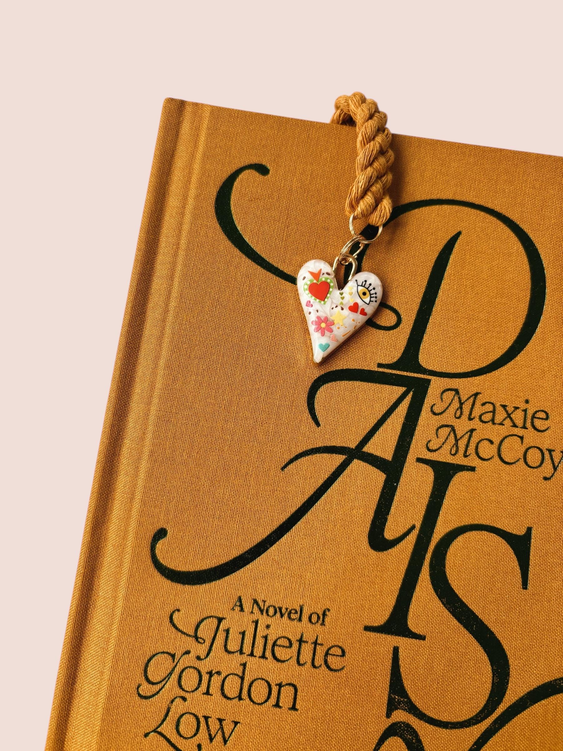 Happy Heart Charm Bookmark - Bookish Accessories for Readers