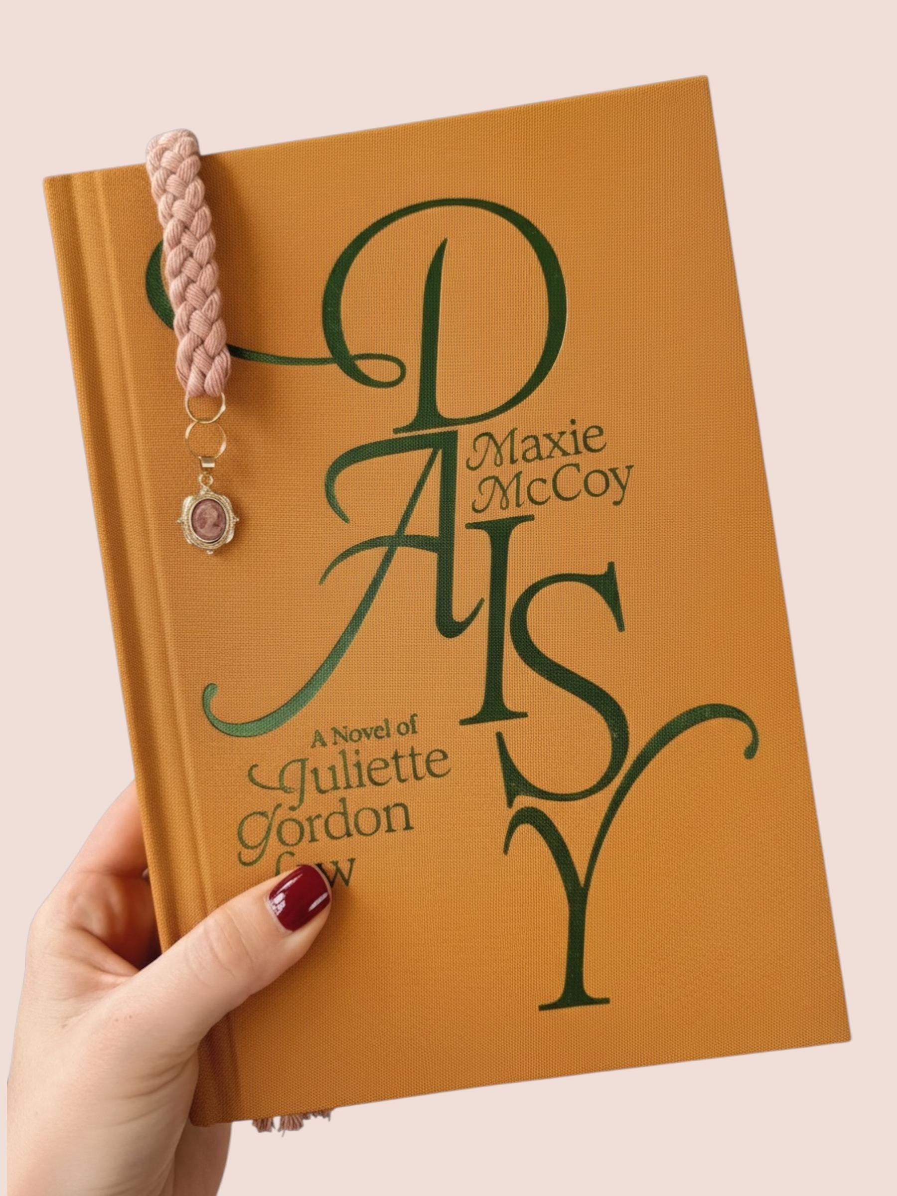 Dainty Pink Agate Pendant Charm Bookmark - Bookish Accessories for Readers