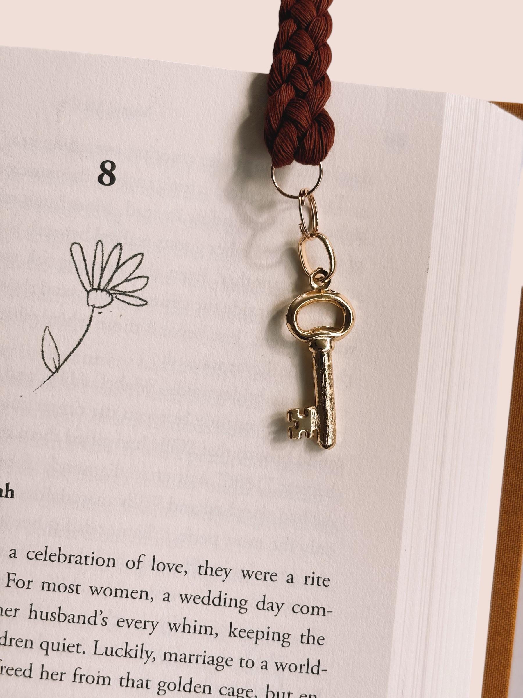Key to My Heart Charm Bookmark - Bookish Accessories for Readers