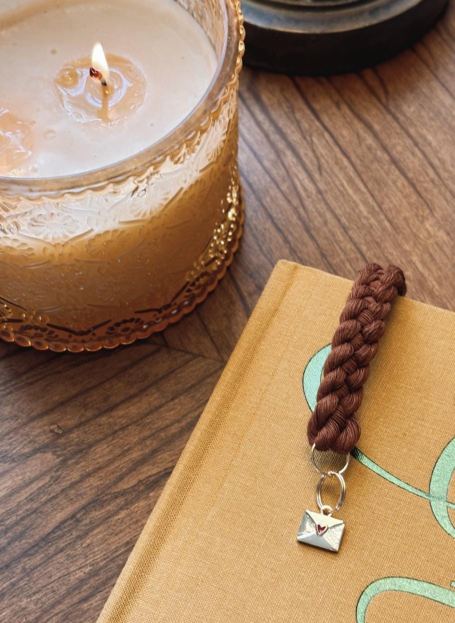 Love Letter Charm Bookmark - Book Accessories for Readers