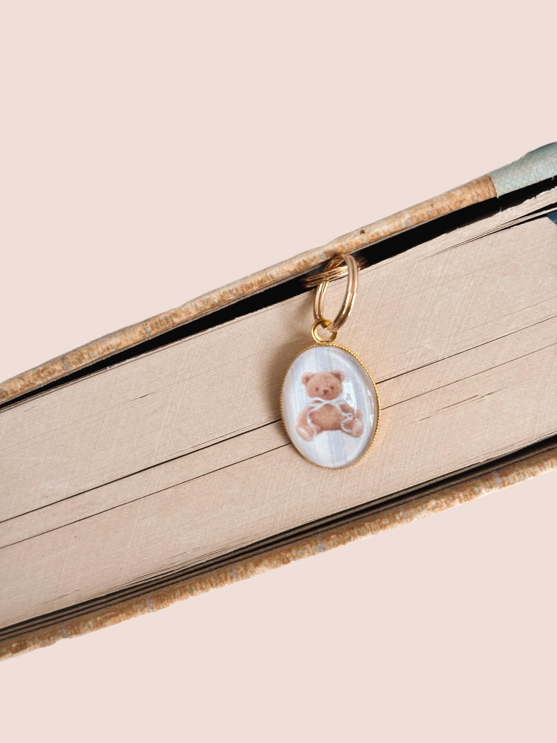 Teddy Bear Charm Bookmark - Gifts
