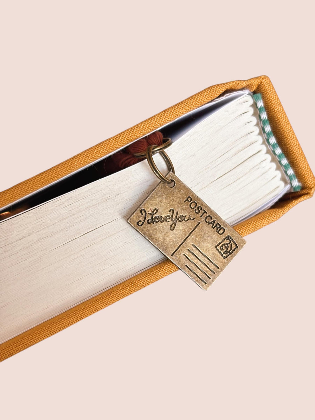 I Love You Postcard Charm Bookmark - Bookish Accessories