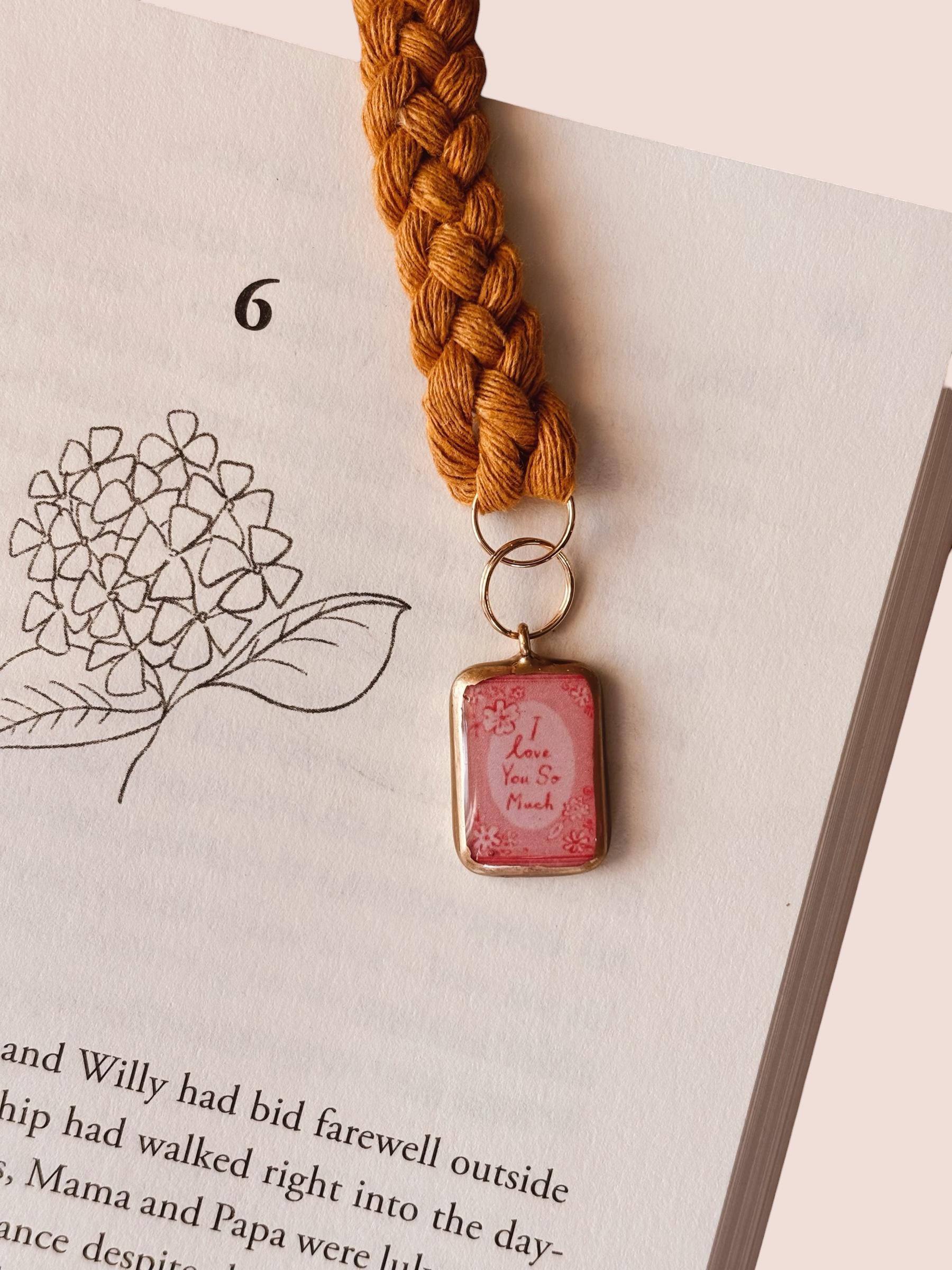 I Love You So Much Charm Bookmark - Bookish Accessories