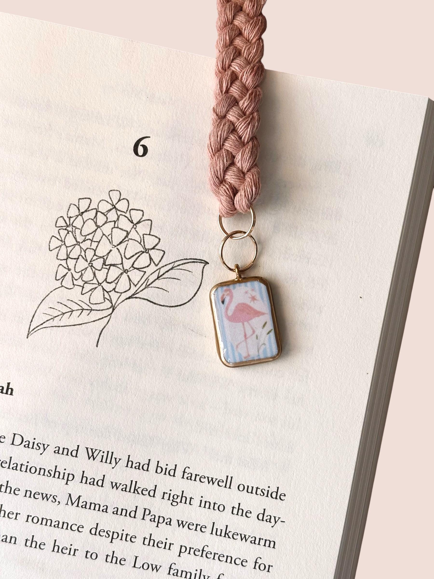 Flamingo Charm Bookmark - Book Accessories for Readers