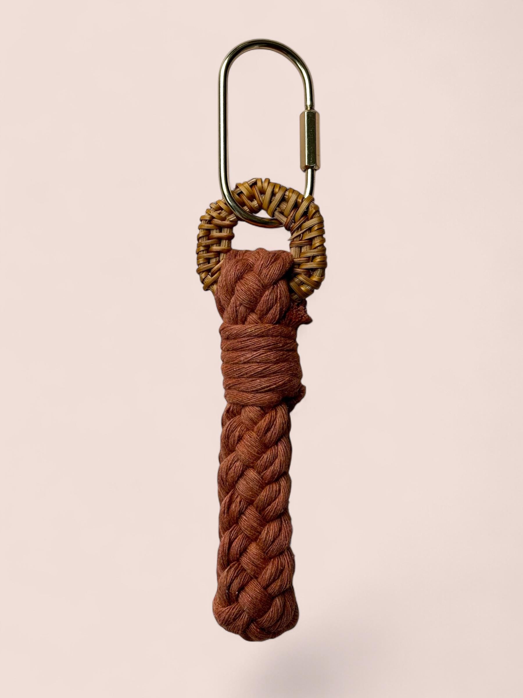 Modern Rattan Boho Keychain, Bag Charm | Gifts for Friends, Teachers | Modern Accessories