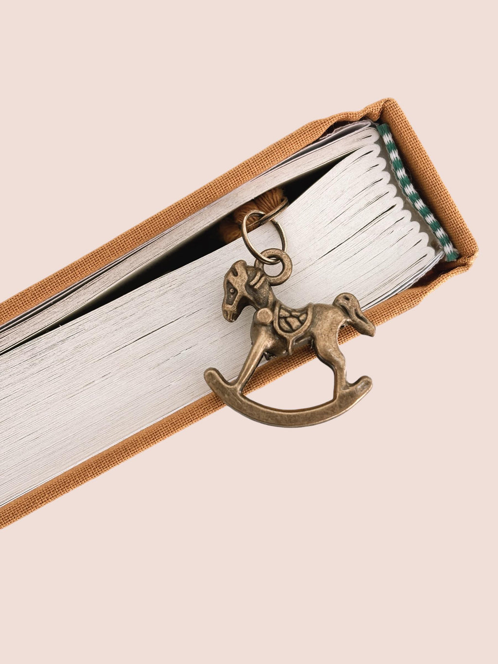 Rocking Horse Charm Bookmark - Bookish Gifts for Readers, Baby, Expecting Mother, Baby Book Accessory