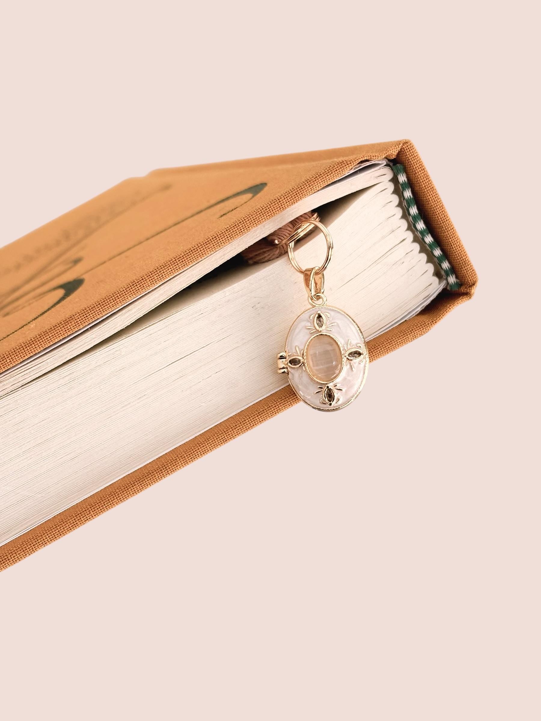 Ornate Locket Charm Bookmark - Bookish Gifts for Readers