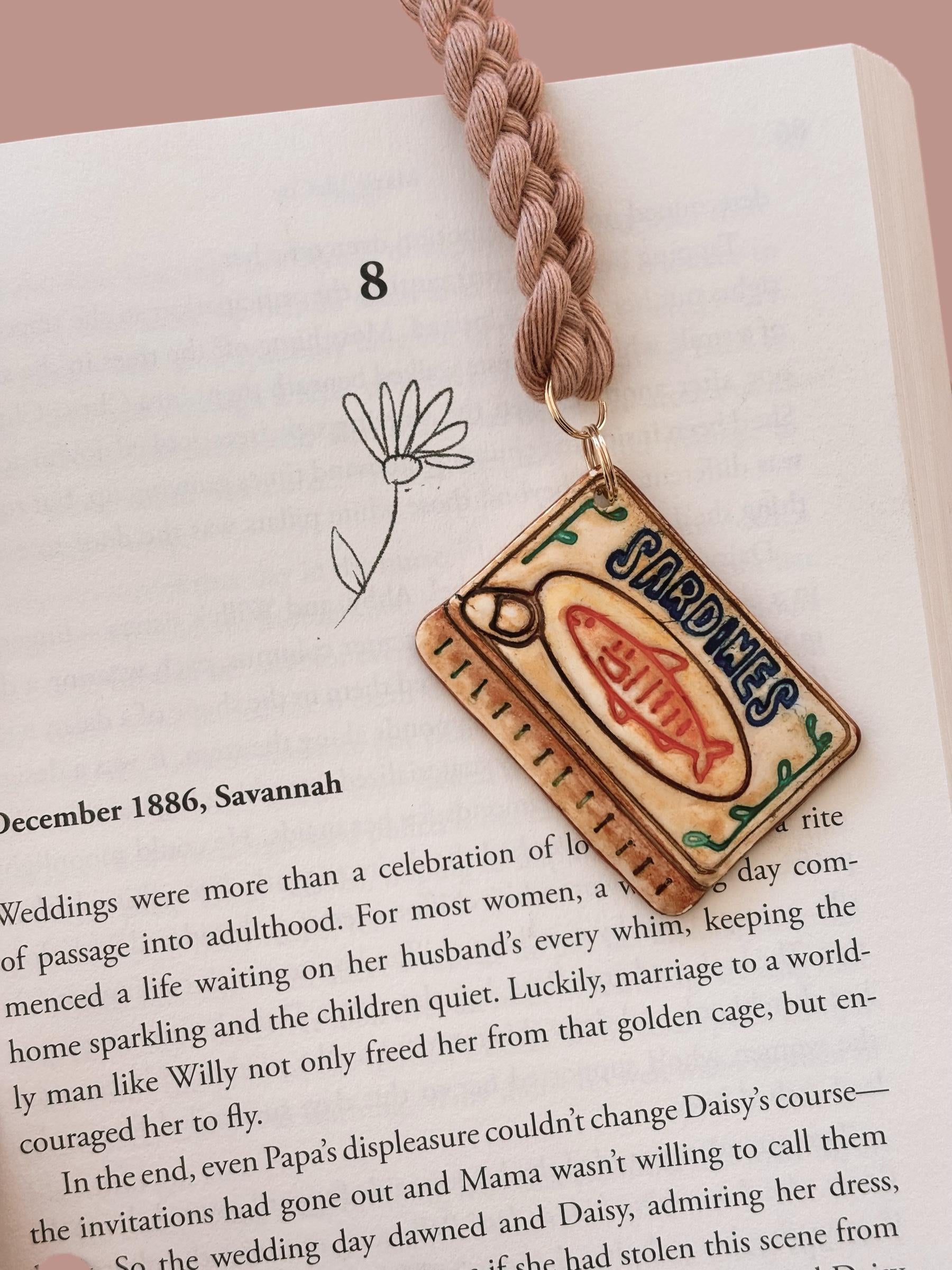 Sardines Charm Bookmark - Bookish Gifts for Readers