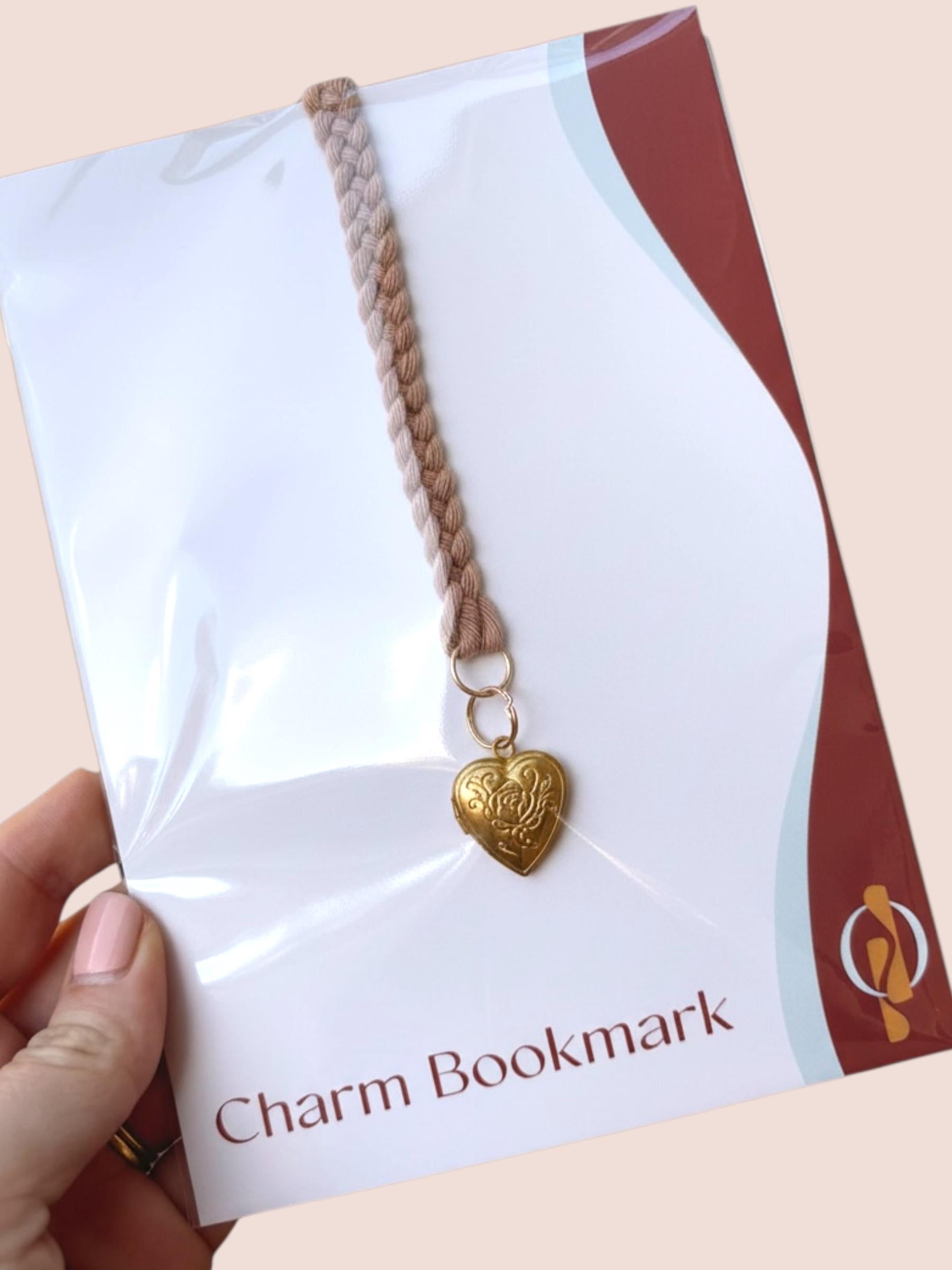Functional Heart Shaped Locket Bookmark | Personalized Photo Keepsake | Gift for Book Lovers | Page Keeper