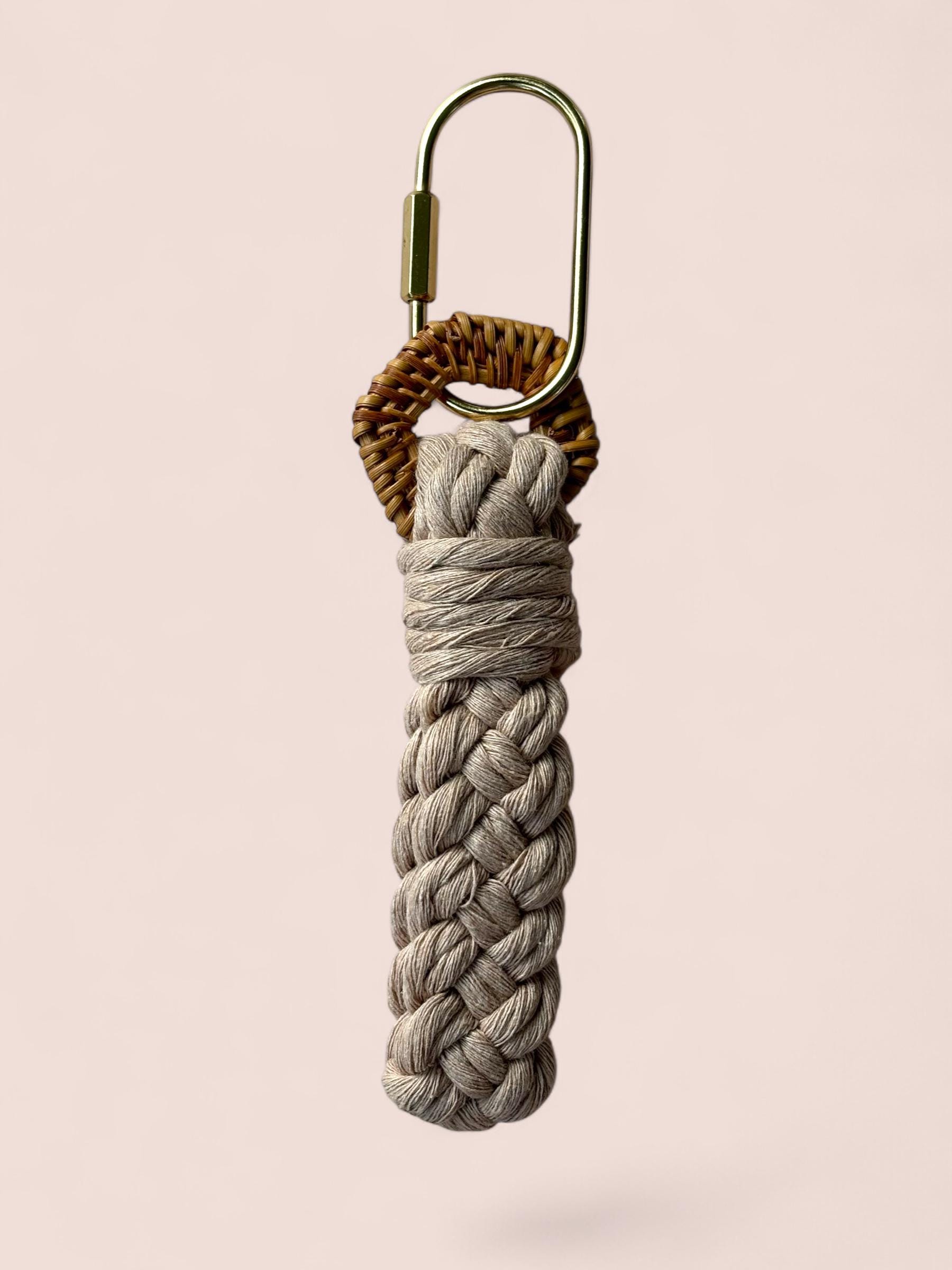Modern Rattan Boho Keychain, Bag Charm | Gifts for Friends, Teachers | Modern Accessories