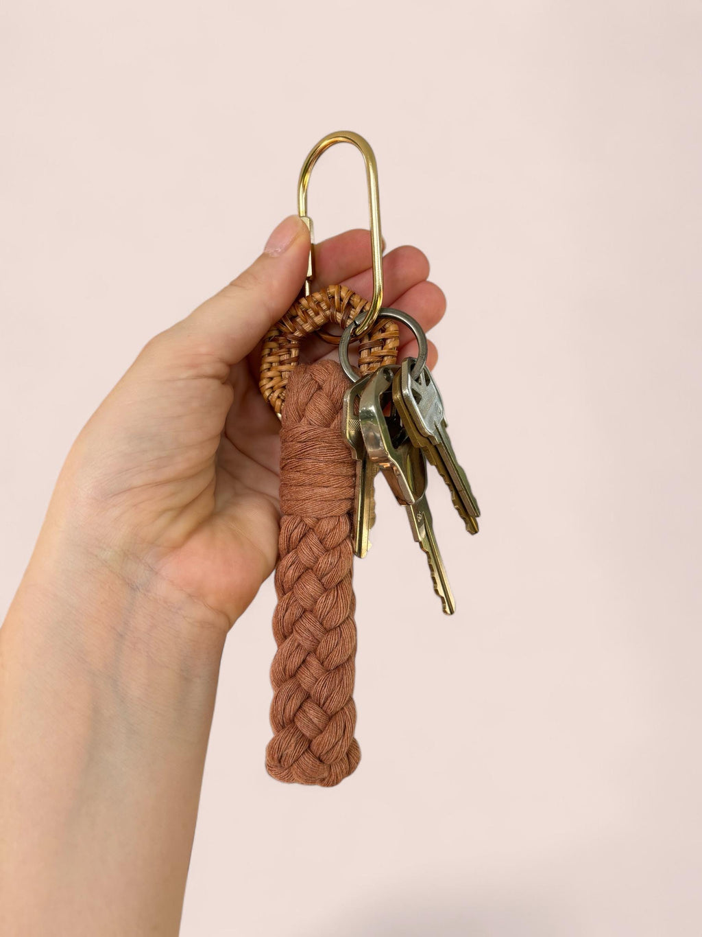 Modern Rattan Boho Keychain, Bag Charm | Gifts for Friends, Teachers | Modern Accessories