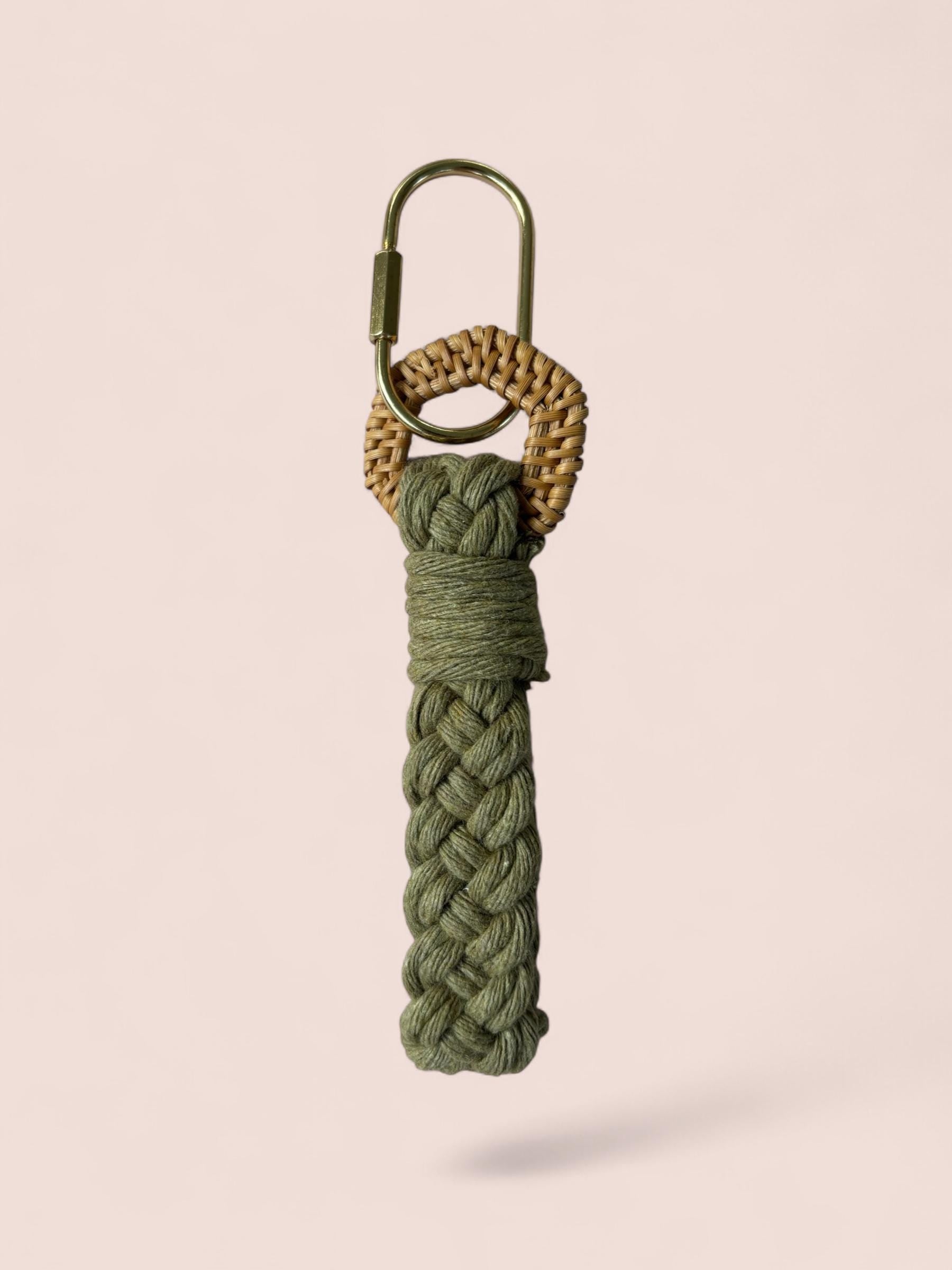 Modern Rattan Boho Keychain, Bag Charm | Gifts for Friends, Teachers | Modern Accessories