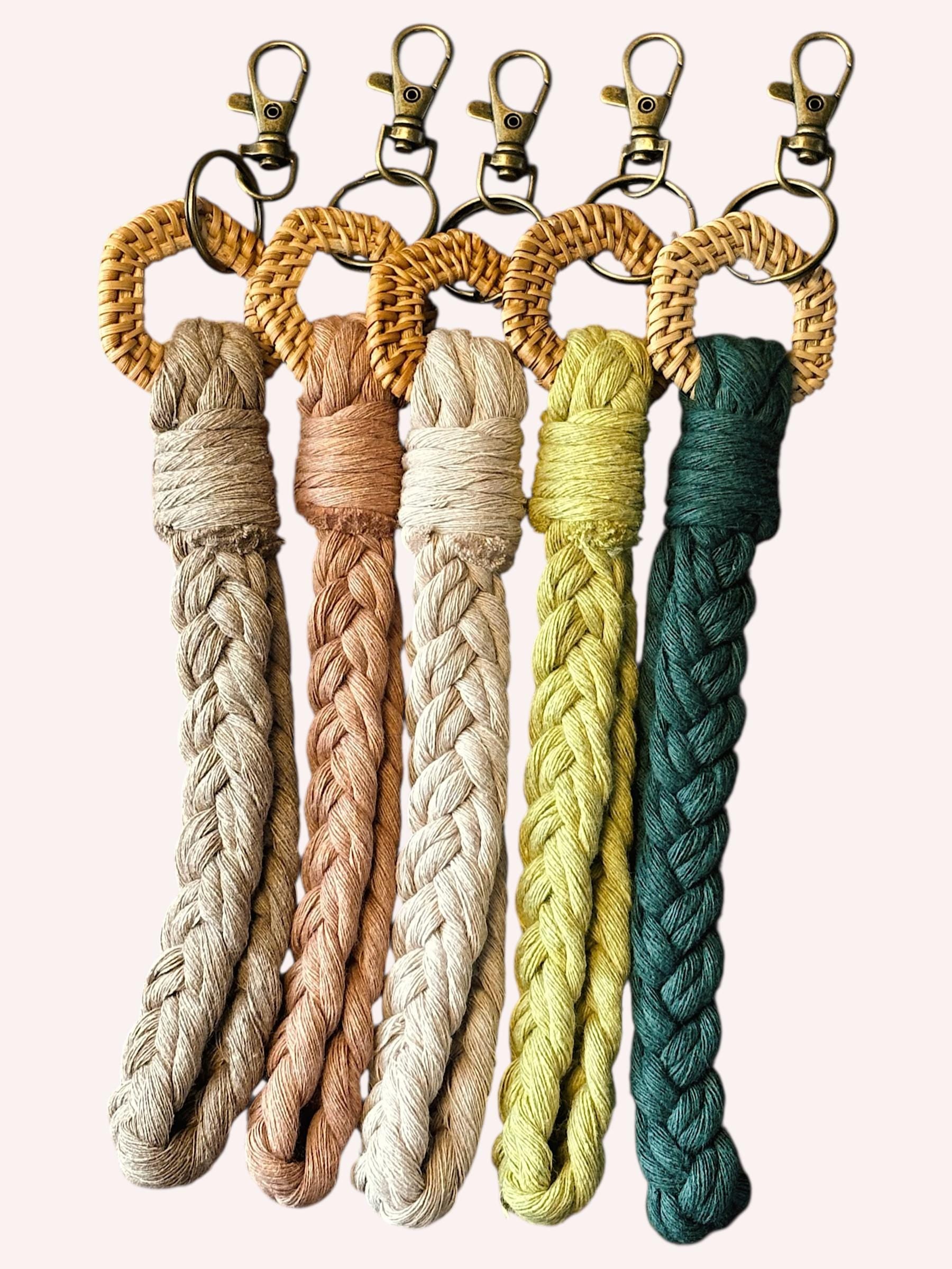Boho Rattan Wristlet Keychain - Boho Everyday Accessories